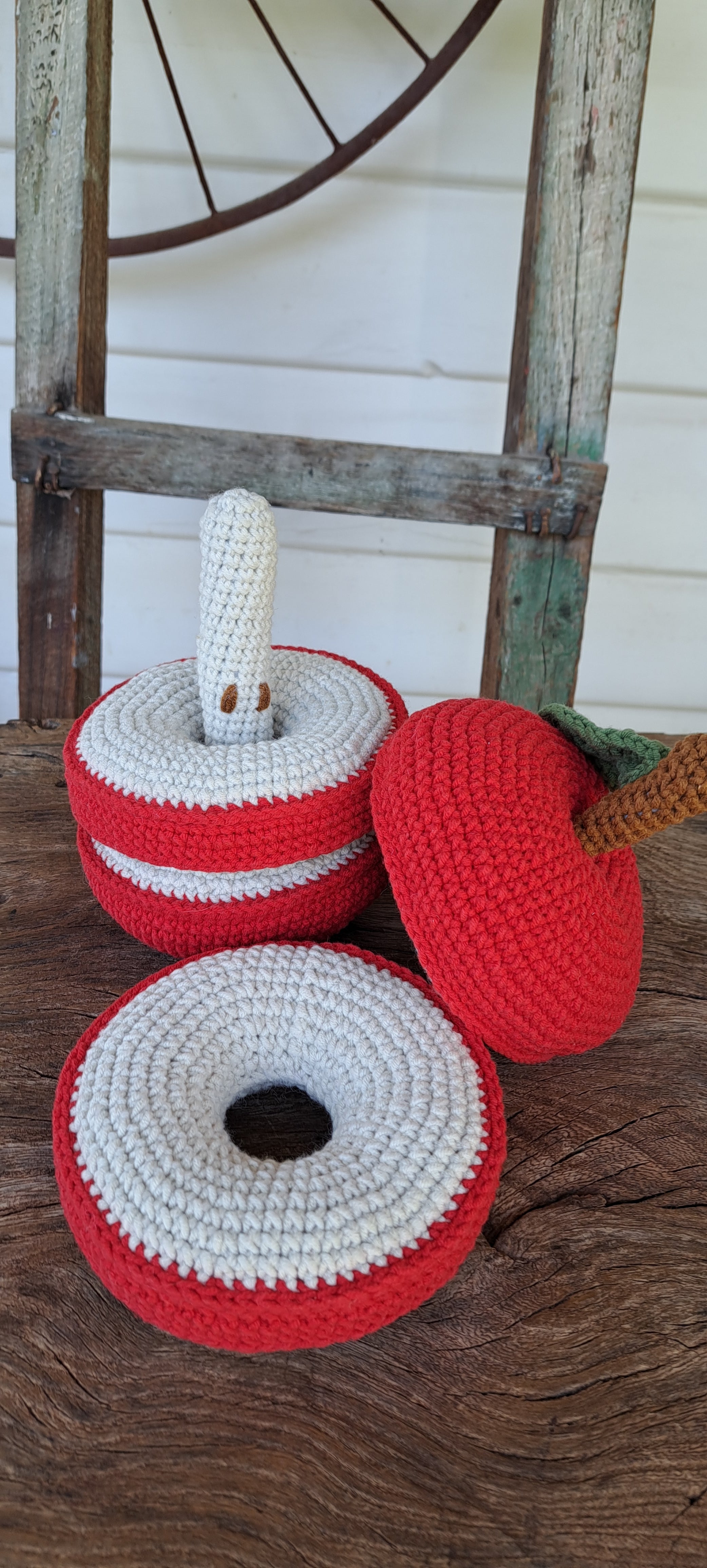 apple stacker toy for creative play