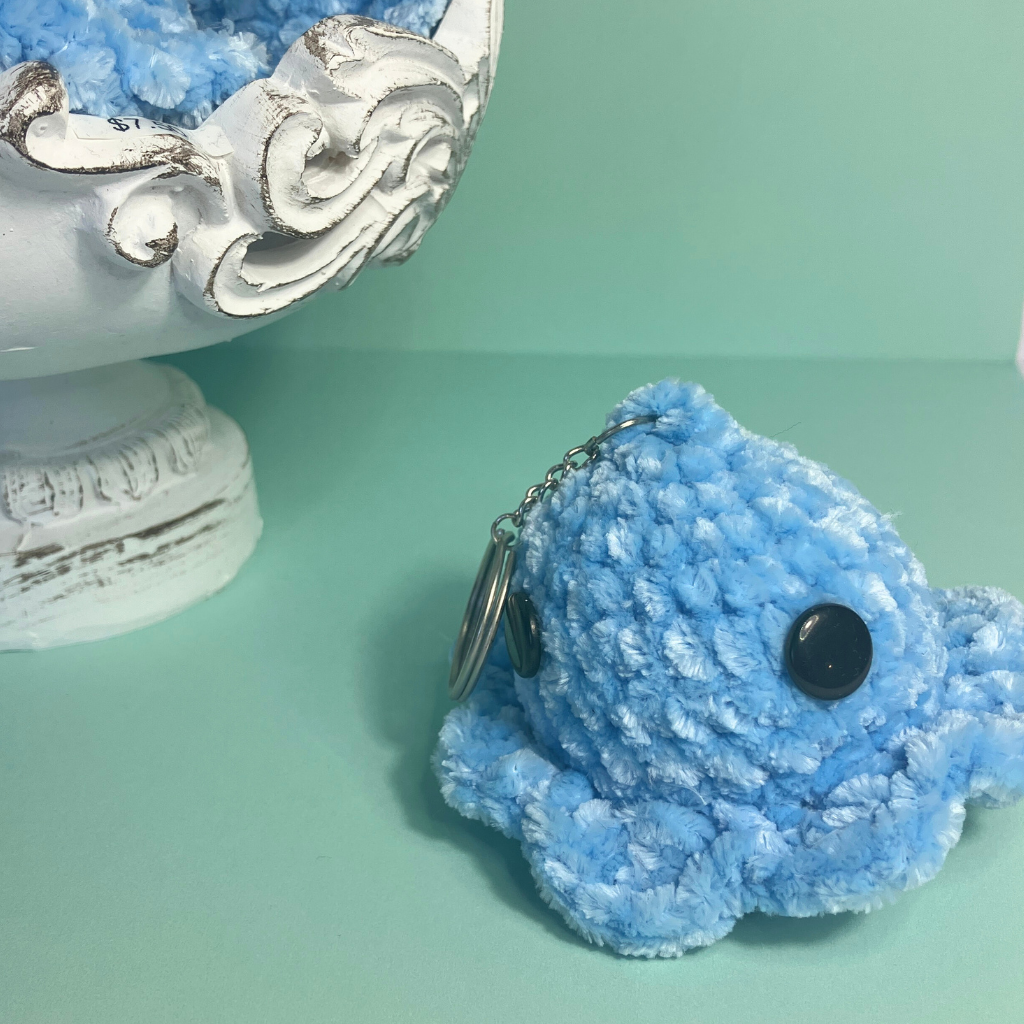 Crochet Octopus Key Ring Plushie | Bag Charm