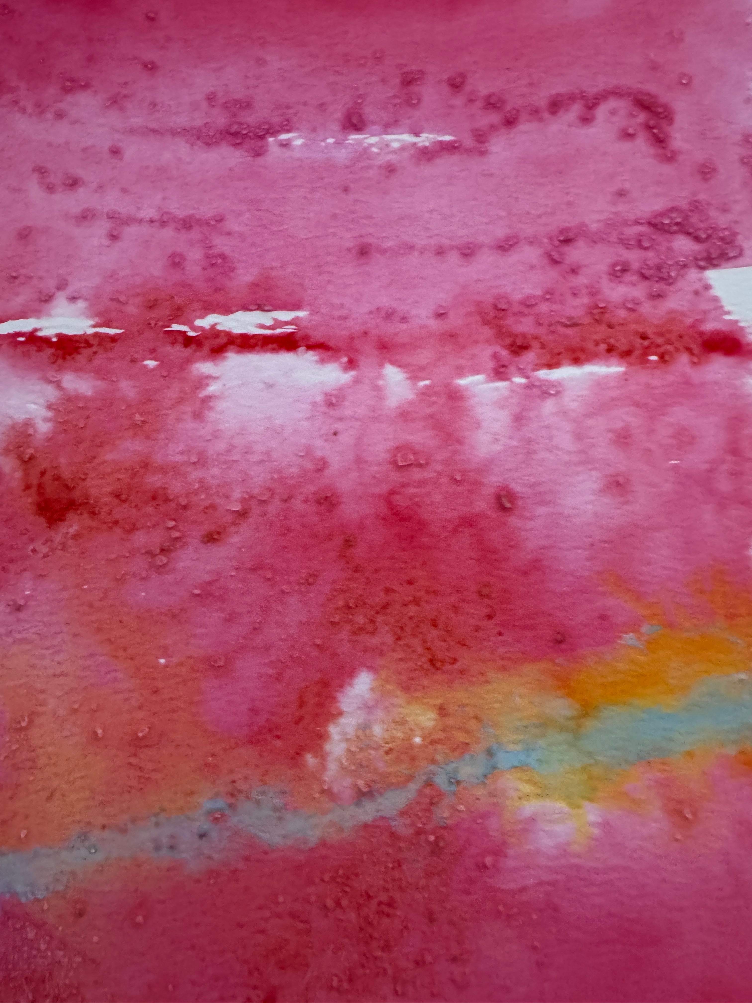 Original Abstract Watercolour - Summer Held On