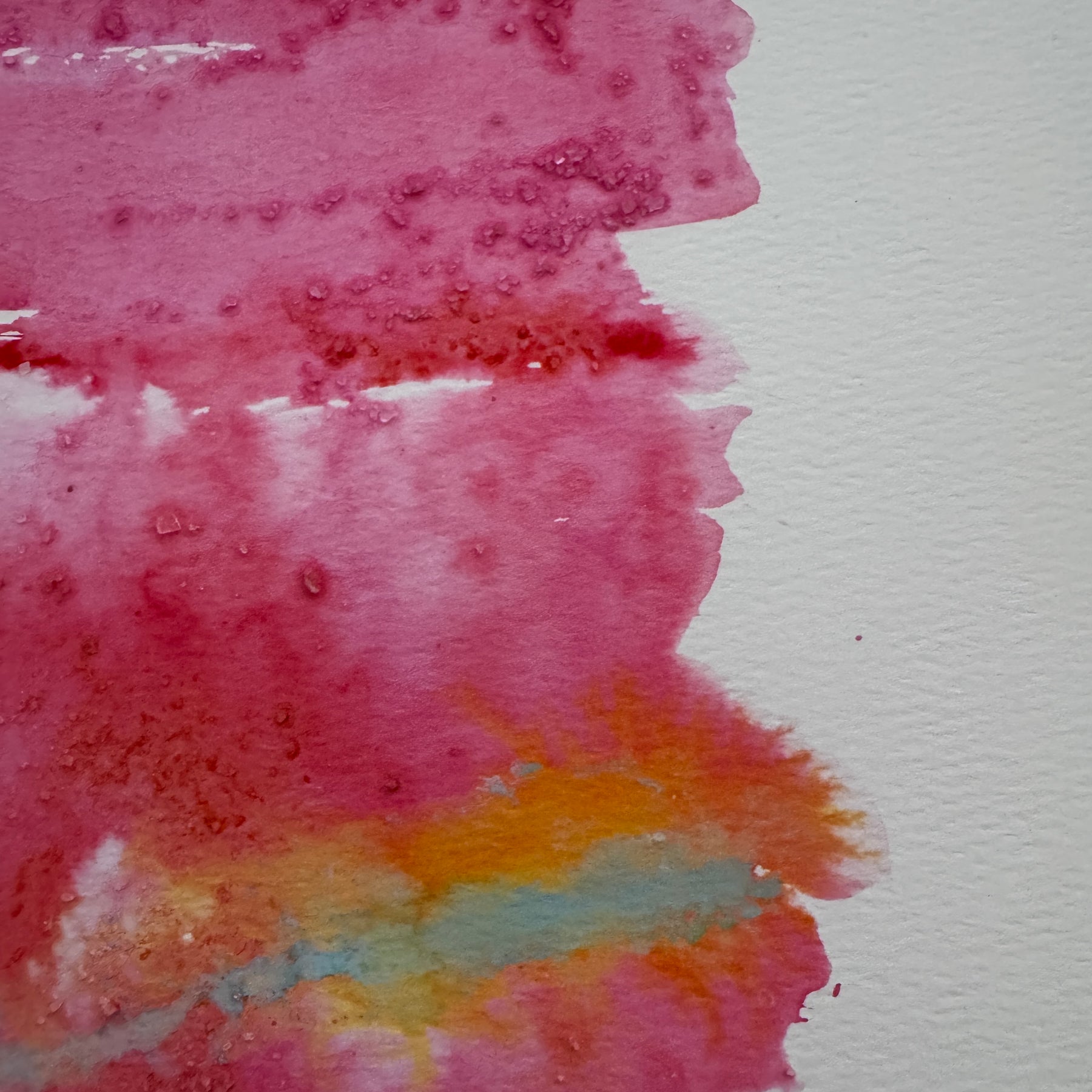 Original Abstract Watercolour - Summer Held On