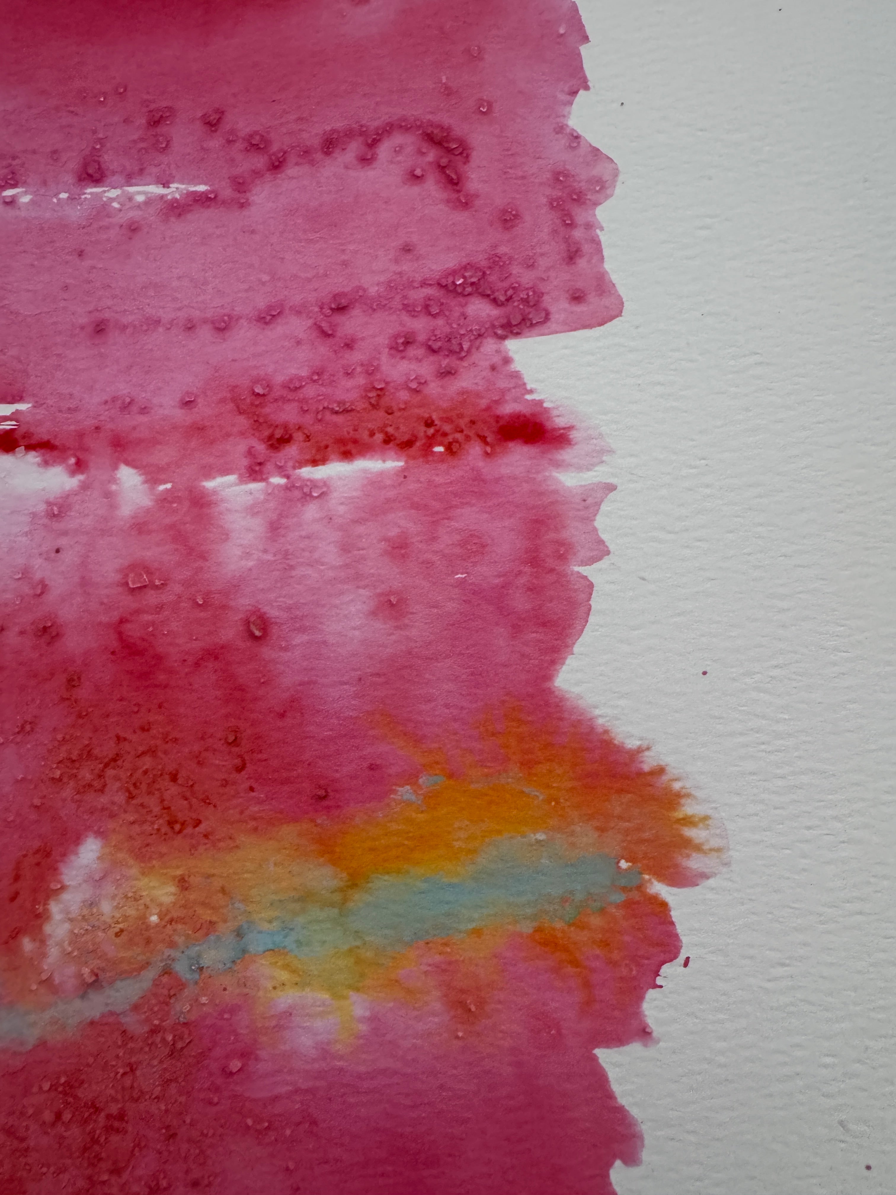 Original Abstract Watercolour - Summer Held On