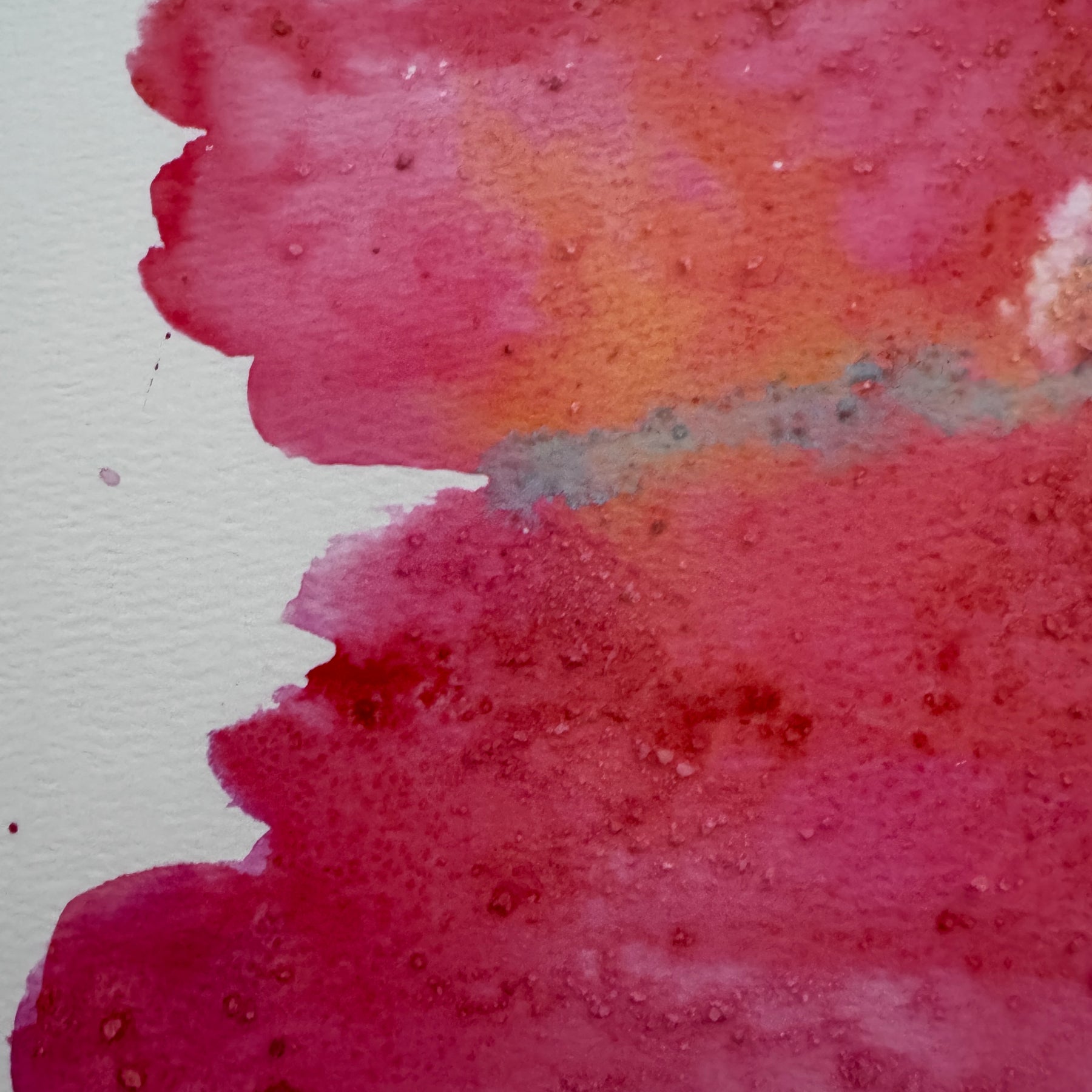 Original Abstract Watercolour - Summer Held On
