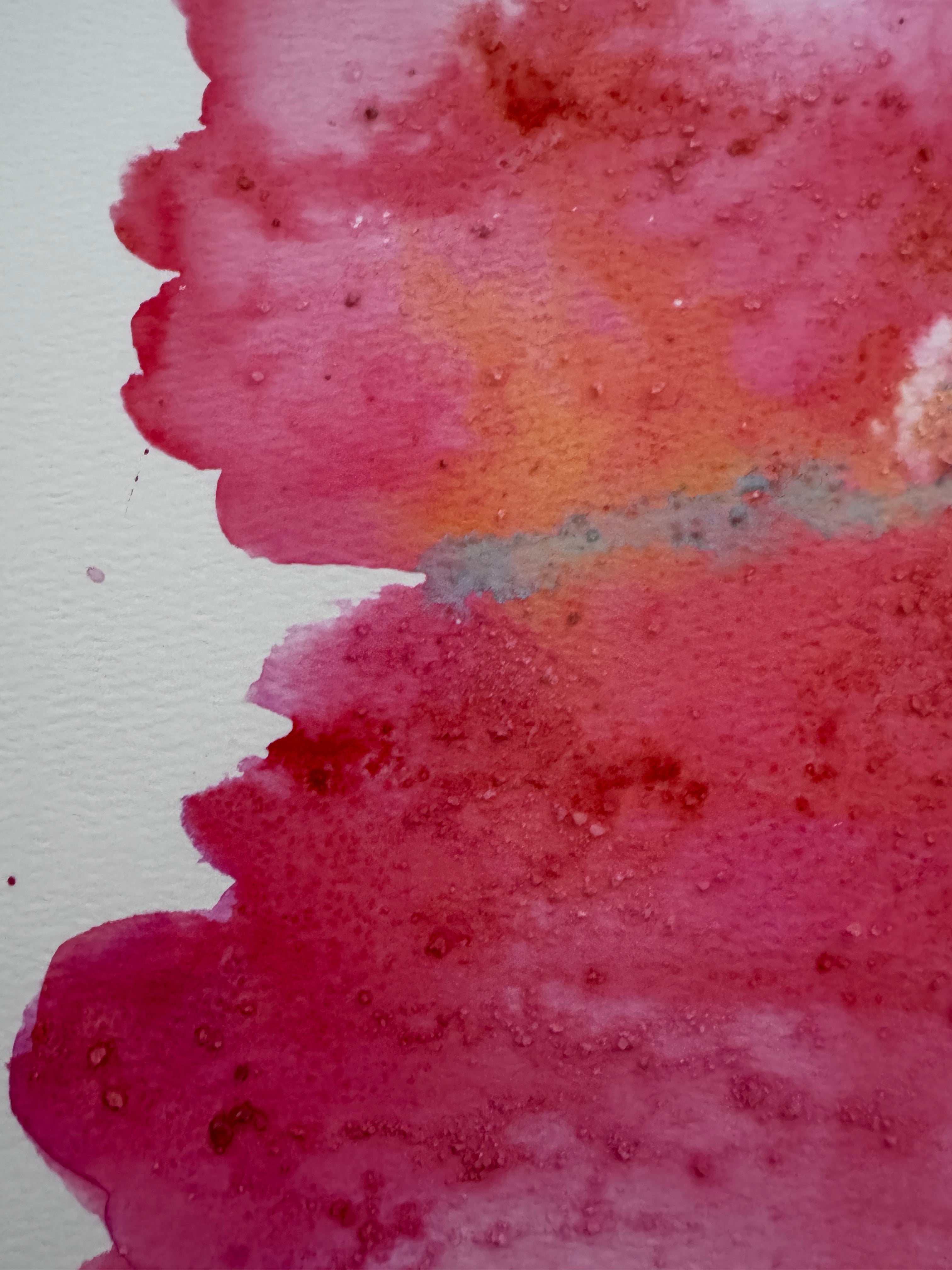 Original Abstract Watercolour - Summer Held On