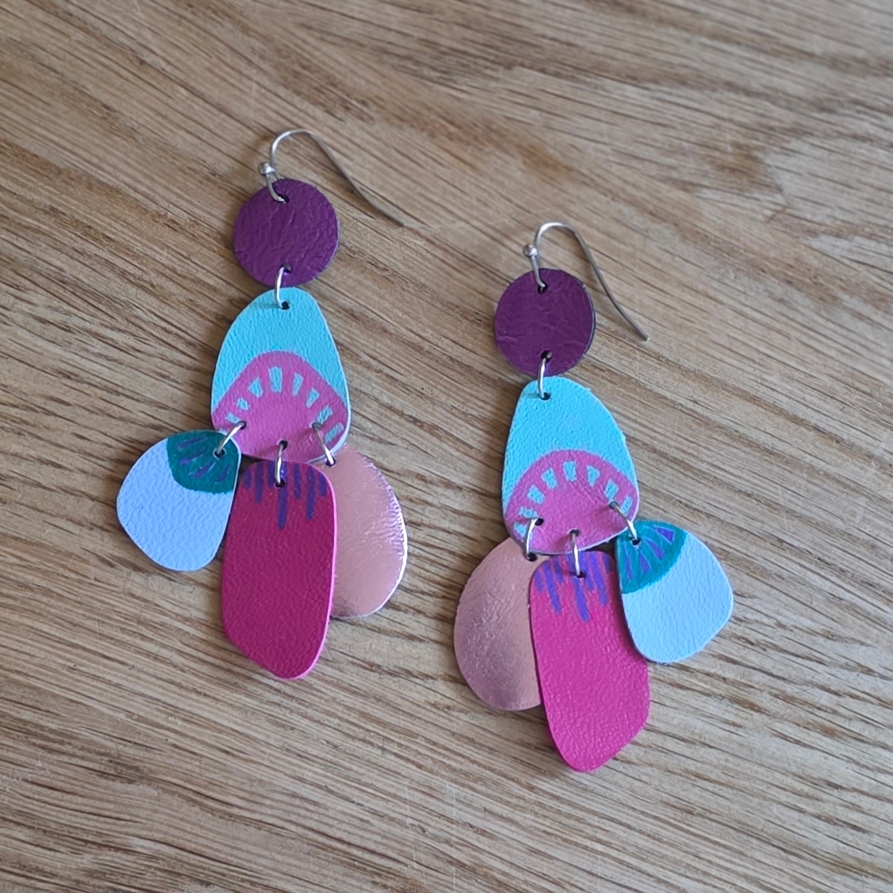 Audace Musa Leather Earrings– Garden Party