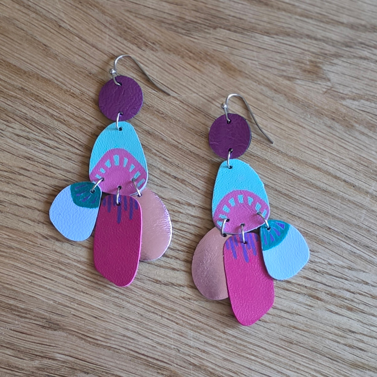 Audace Musa Leather Earrings– Garden Party