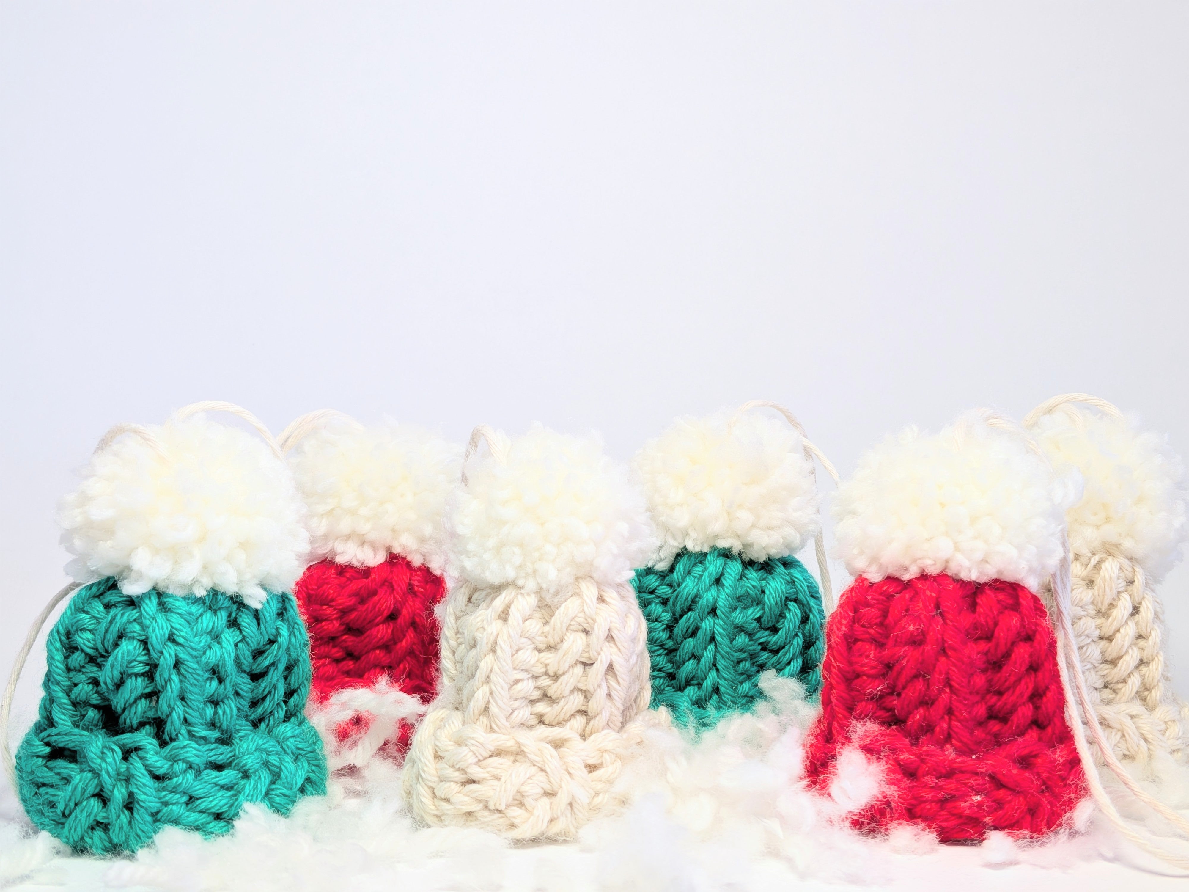 Christmas Mini Beanie Decoration Set of 6