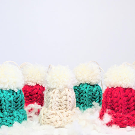 Christmas Mini Beanie Decoration Set of 6