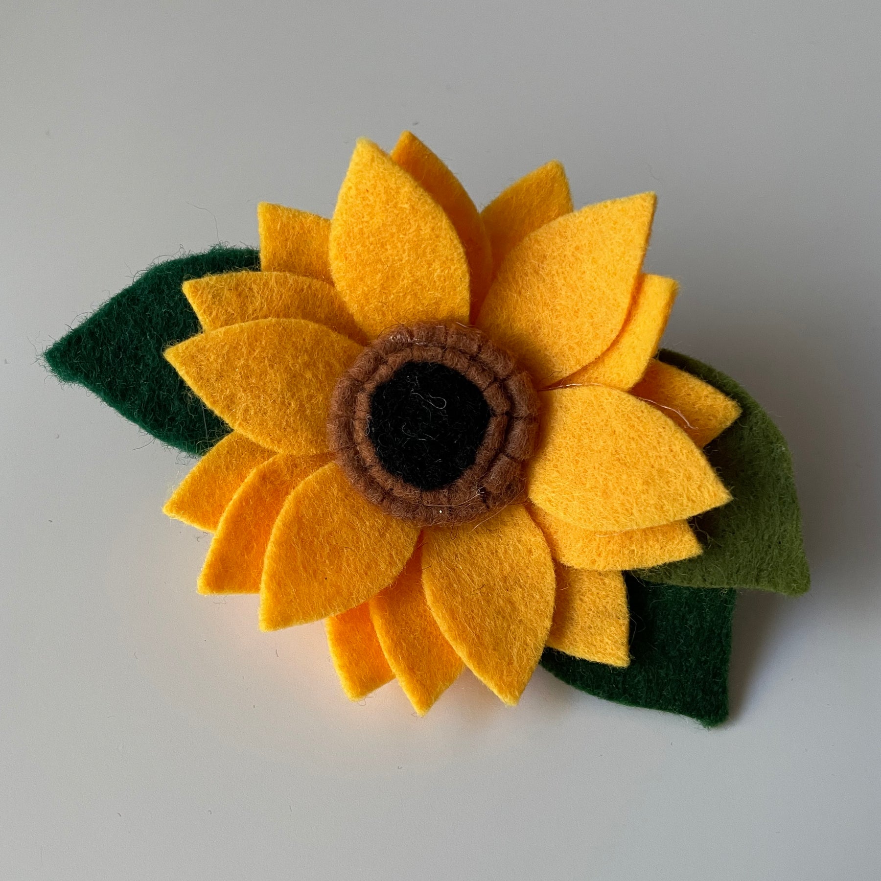 Sunflower brooch