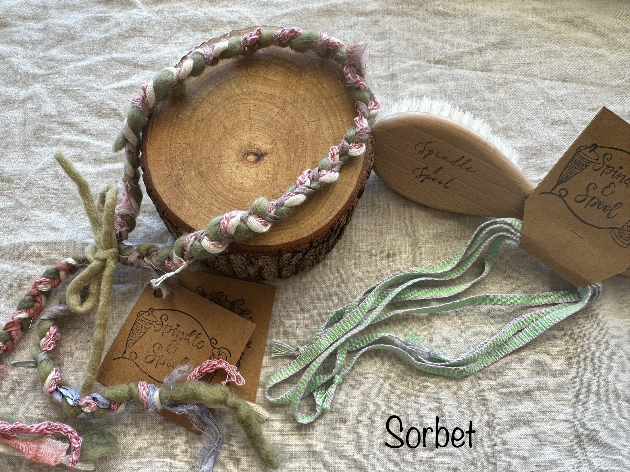 Plaited Headbands & Handwoven Ribbon Combos - Variety of Styles