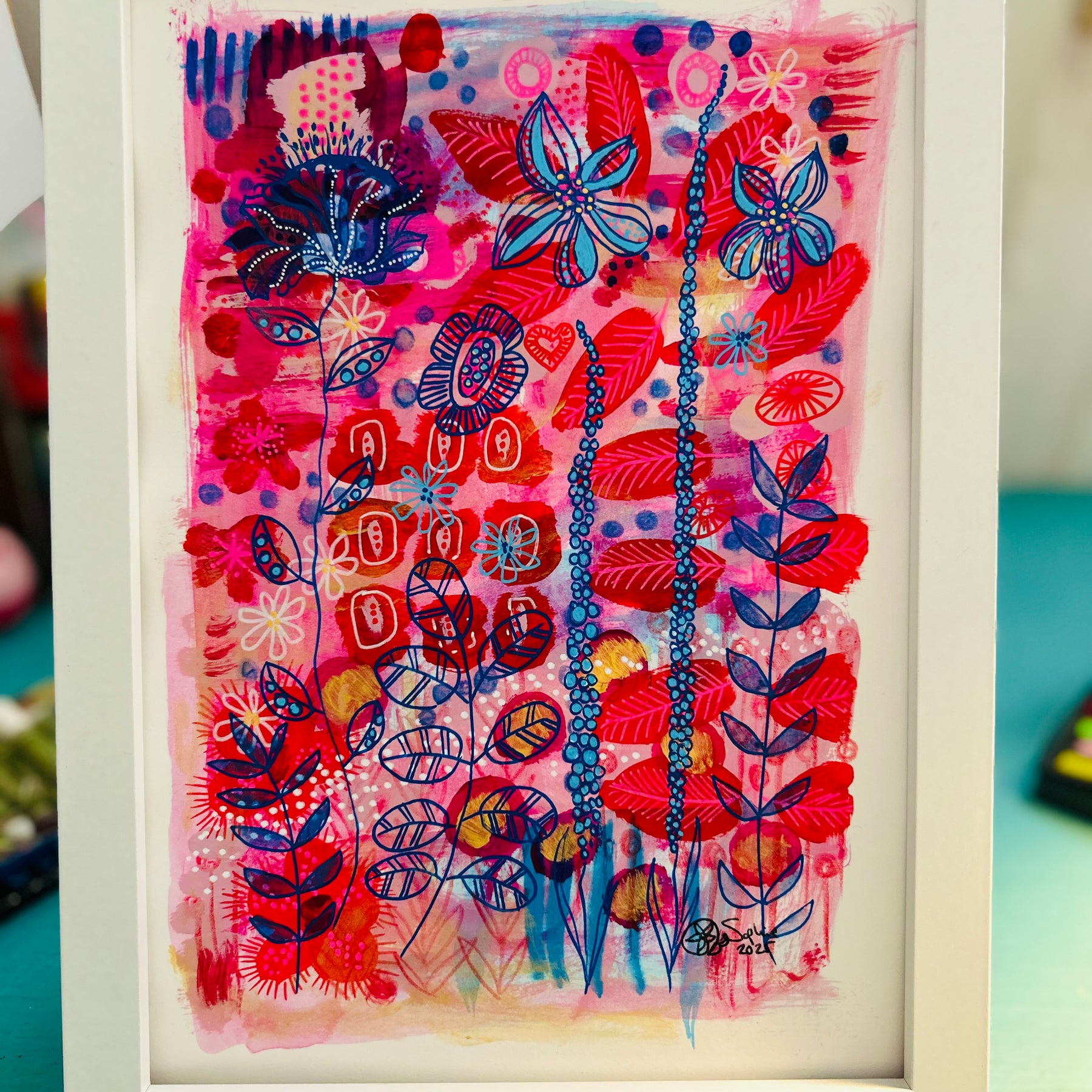 Hand-painted Original Art : Reaching Higher