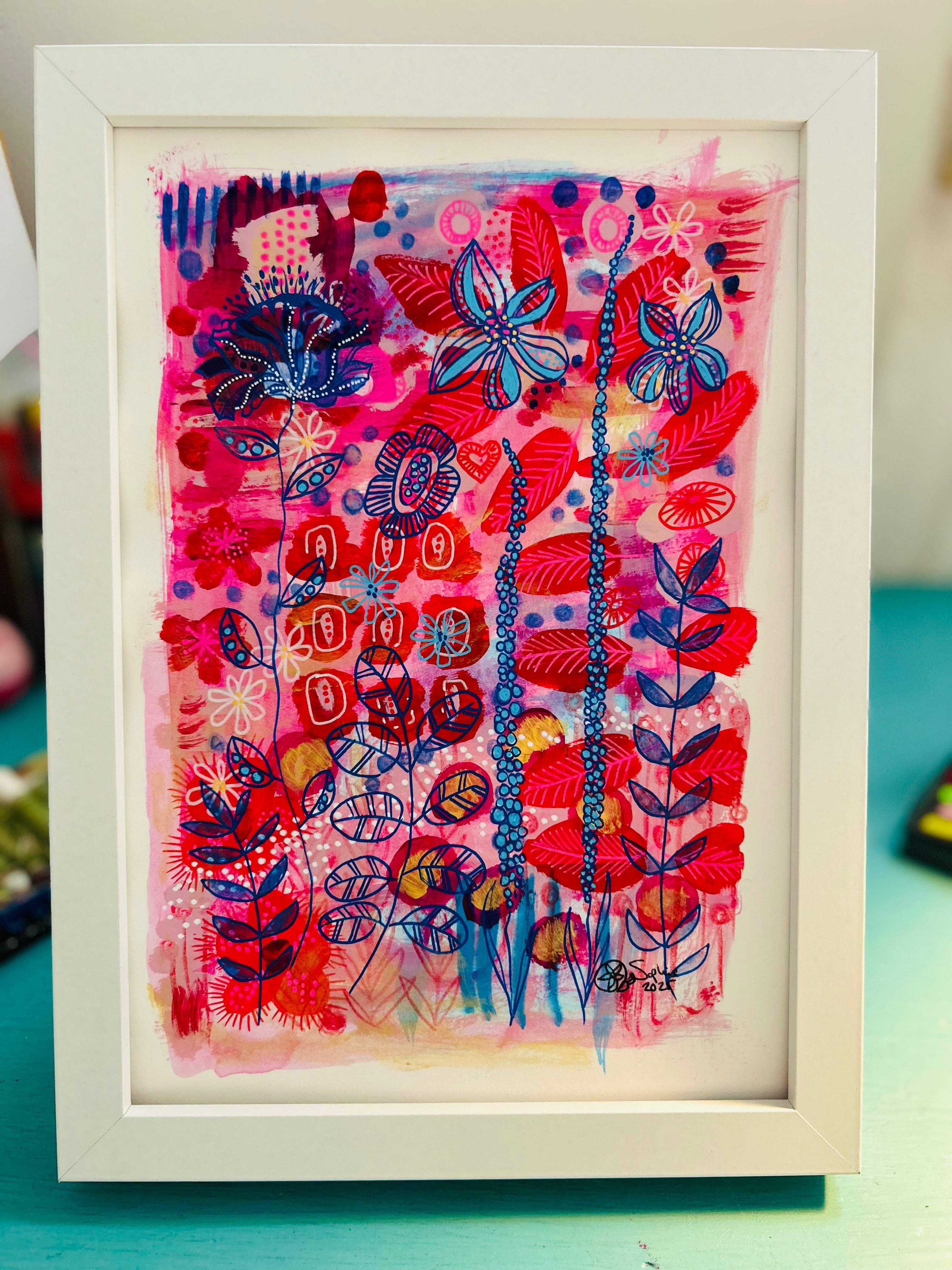 Hand-painted Original Art : Reaching Higher