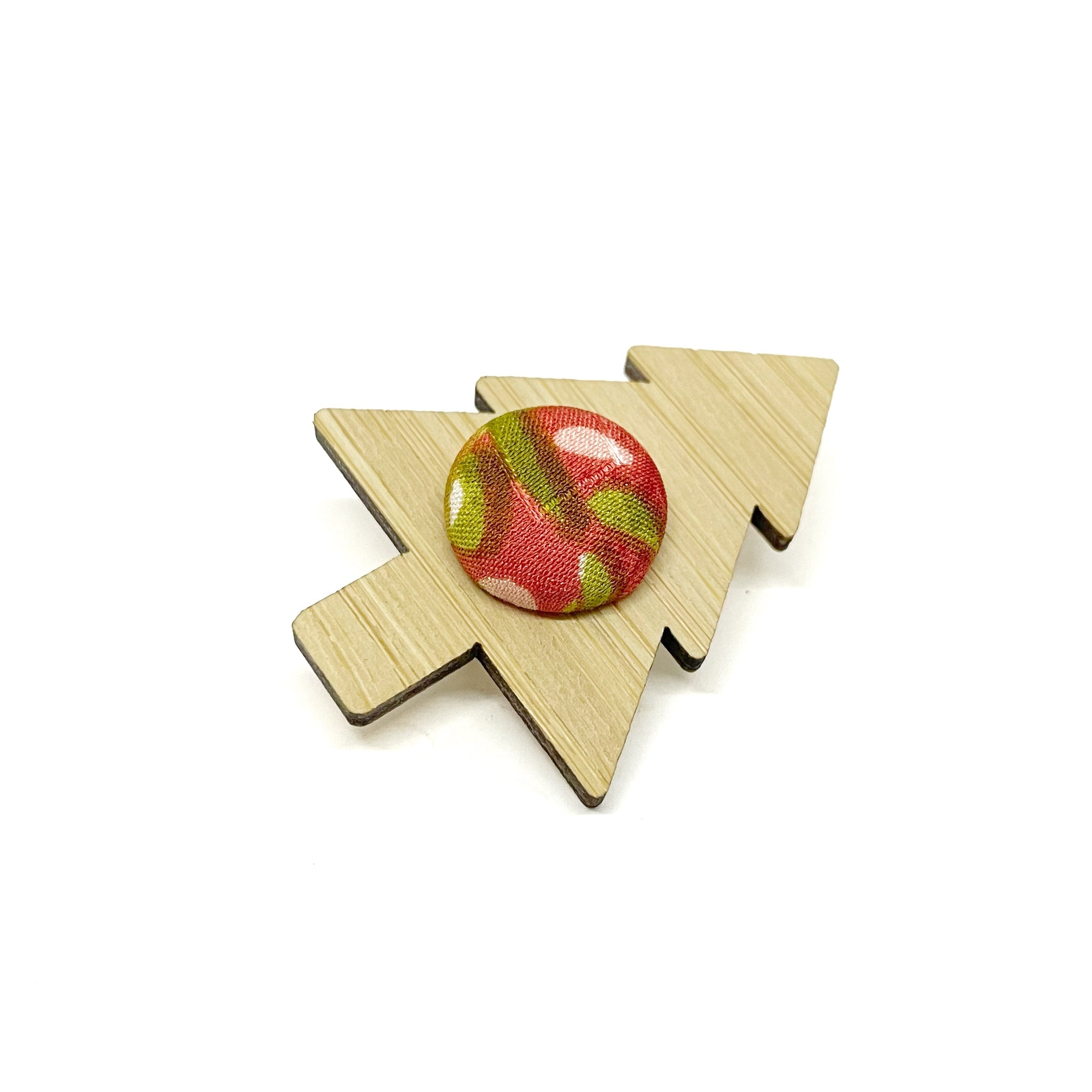 Kimono Christmas Tree Brooch with Gift Tin