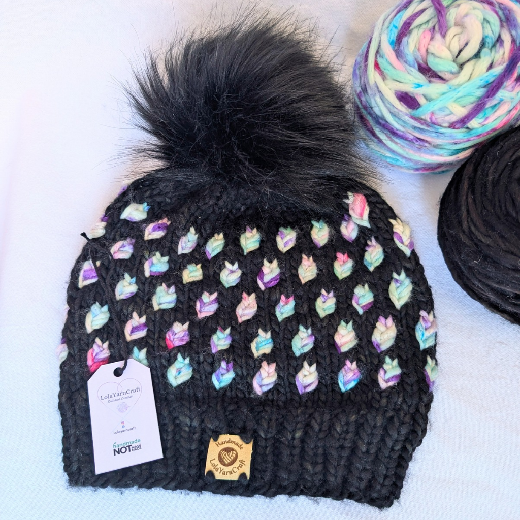A New Leaf Beanie, Australian Merino Wool, Artisan hand dyed