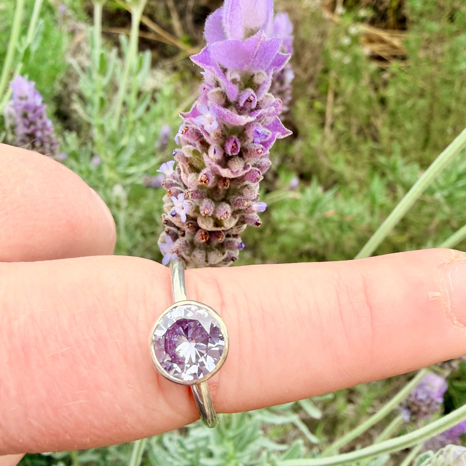 Drop of Colour Sterling Silver Ring