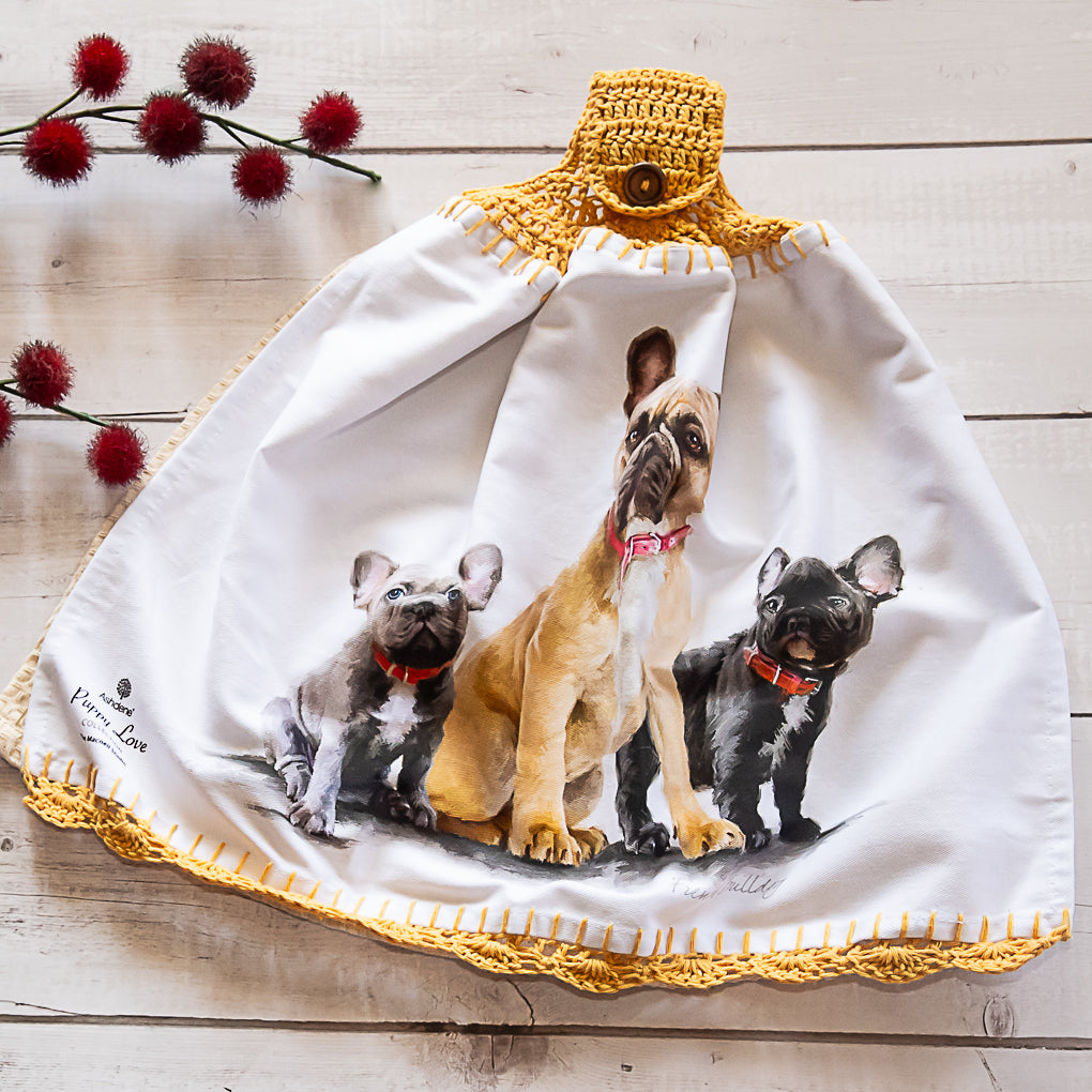 Pet Lovers Hanging Tea Towel / Hand Towels - Double