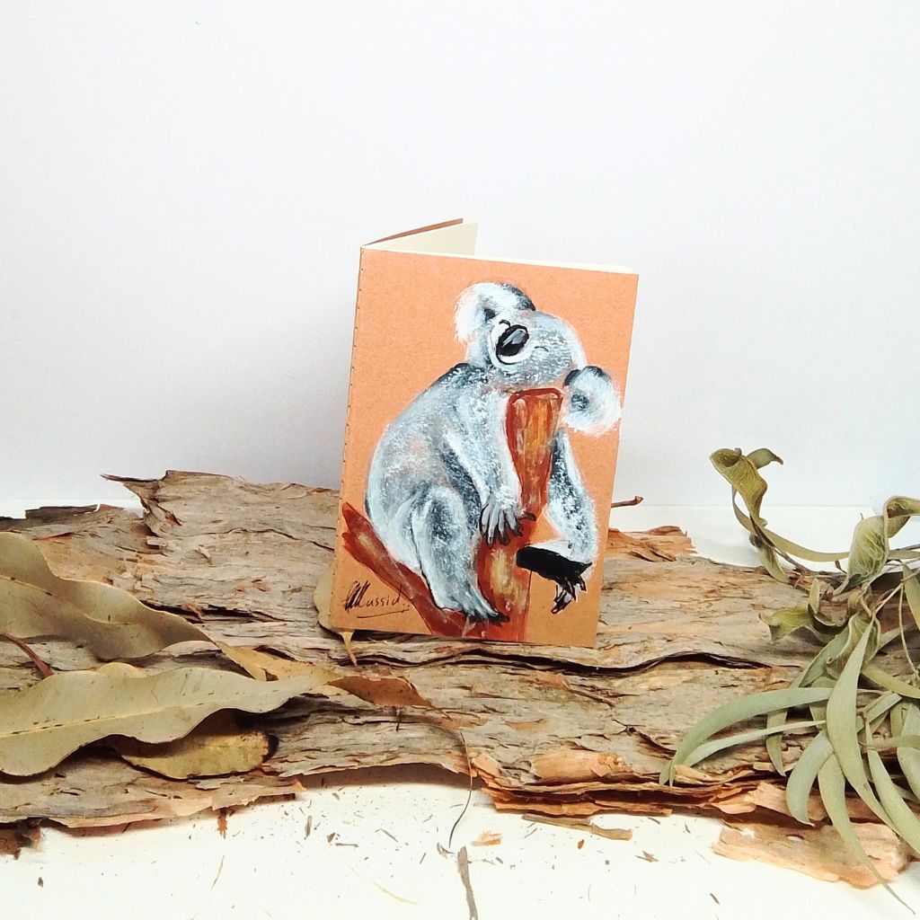 Handpainted Pocket Notebooks. Single or Set of 3. Bird and Animal designs
