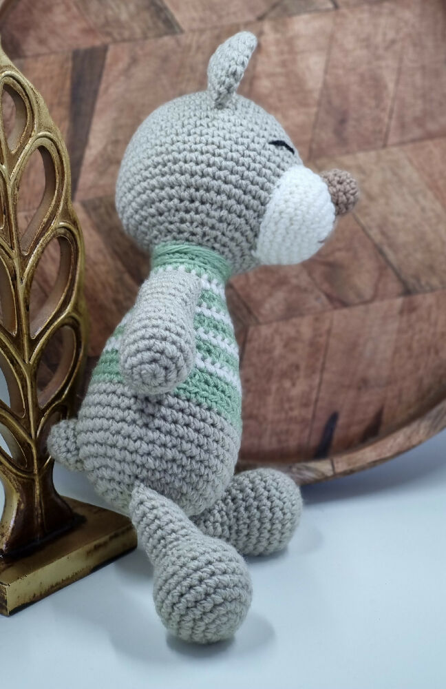 Teddy bear crochet toy