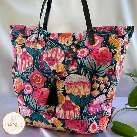 Large Floral Australian Design Tote Bag