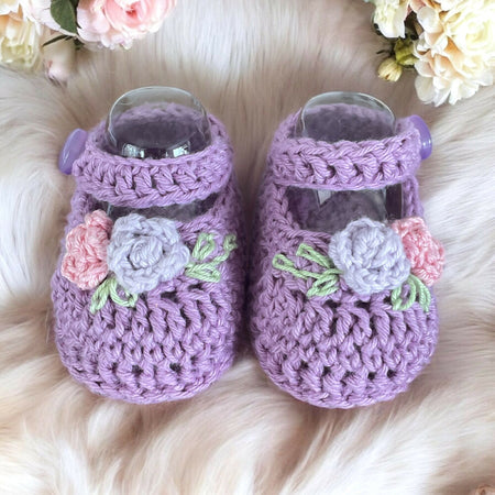 Crochet Baby Booties, Soft Australian cotton booties