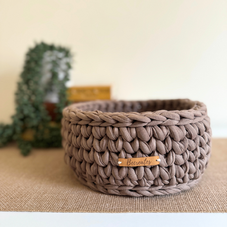 Cocoa | Handmade Basket | Large | Stylish home decor | Easy storage