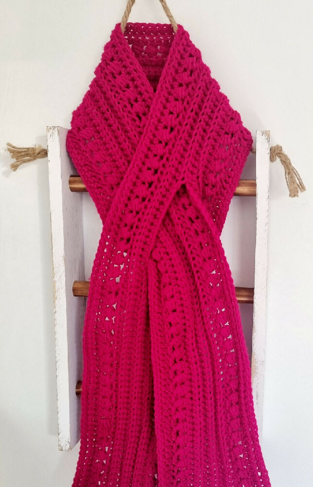 Keyhole Scarf | Adult | Fuchsia