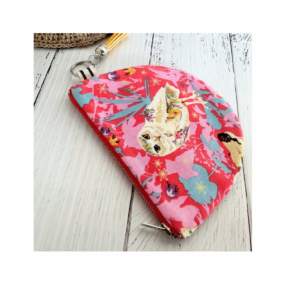 Curved Coin Purse - Owl