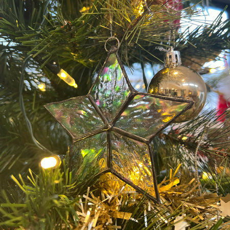 Christmas Star Decoration - Iridescent