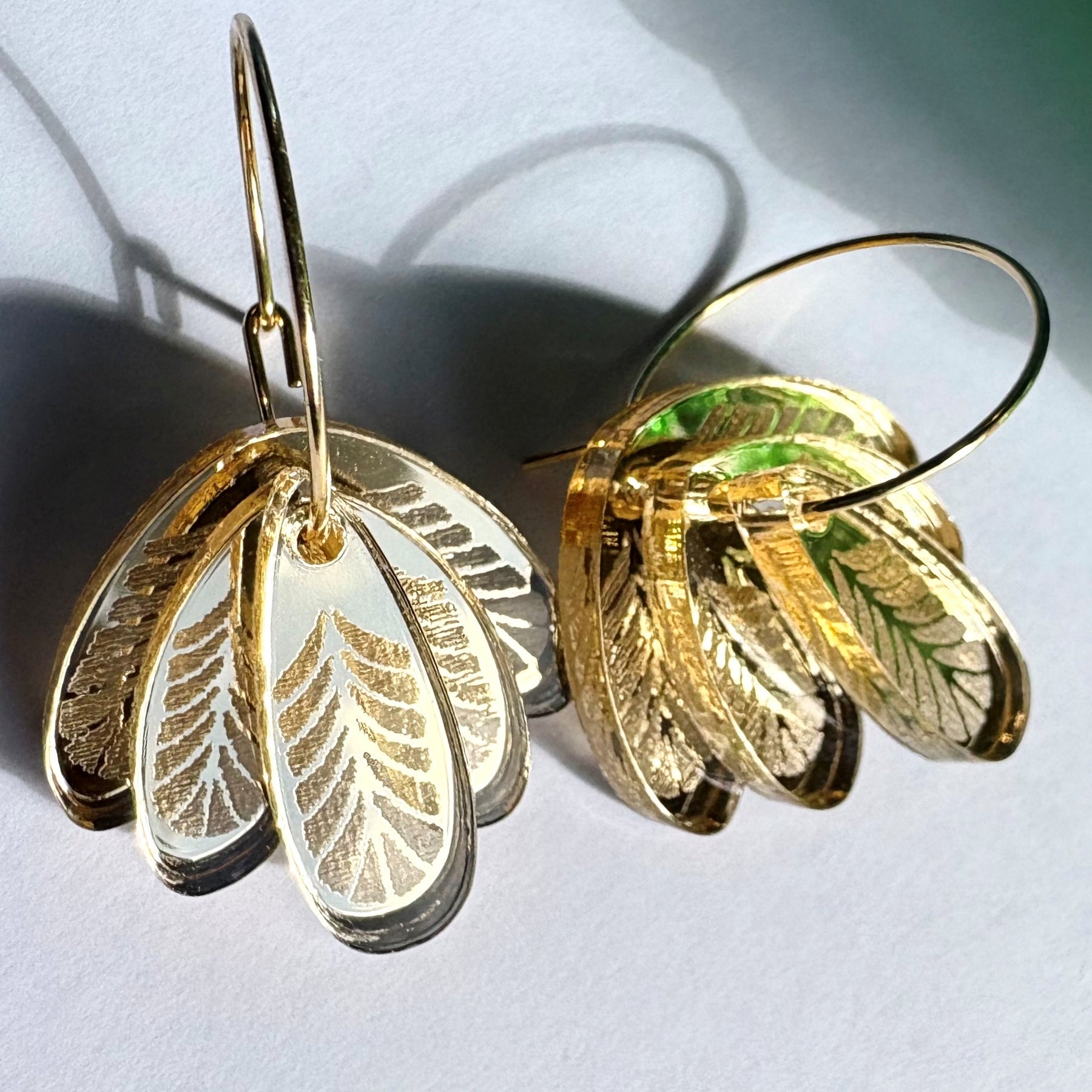 Fids Flower 3 Piece - Gold Mirror Etched