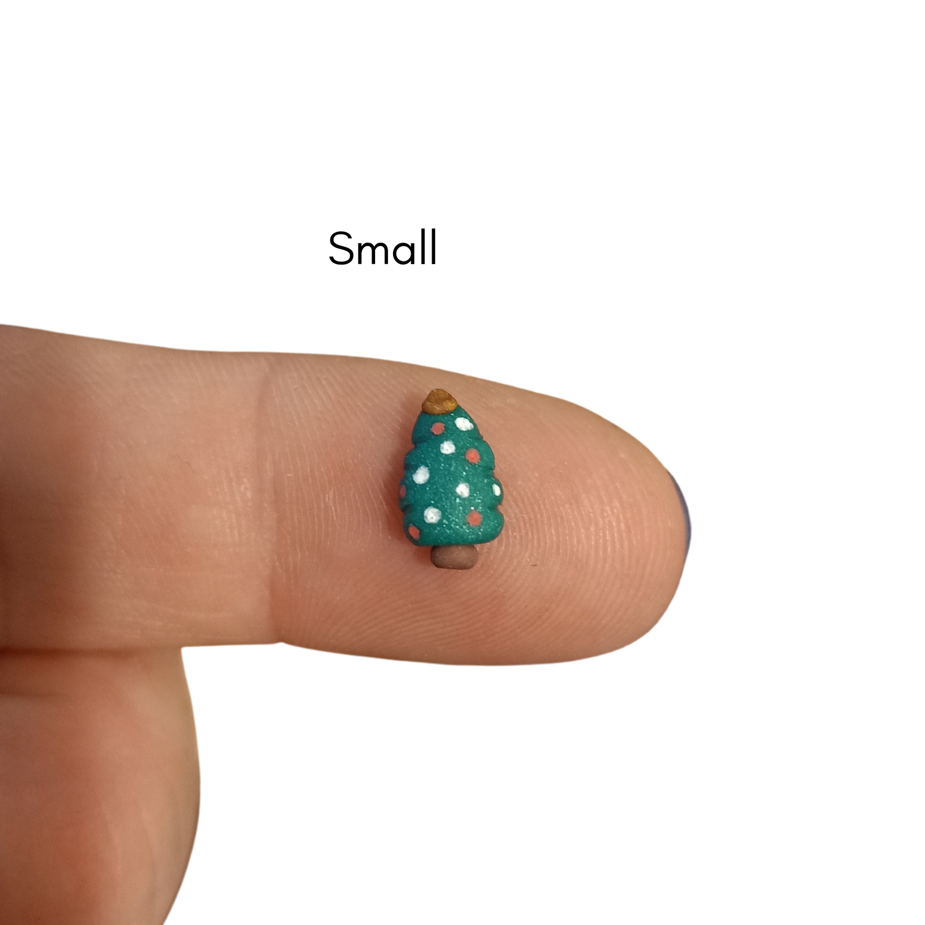 Christmas tree stud earrings