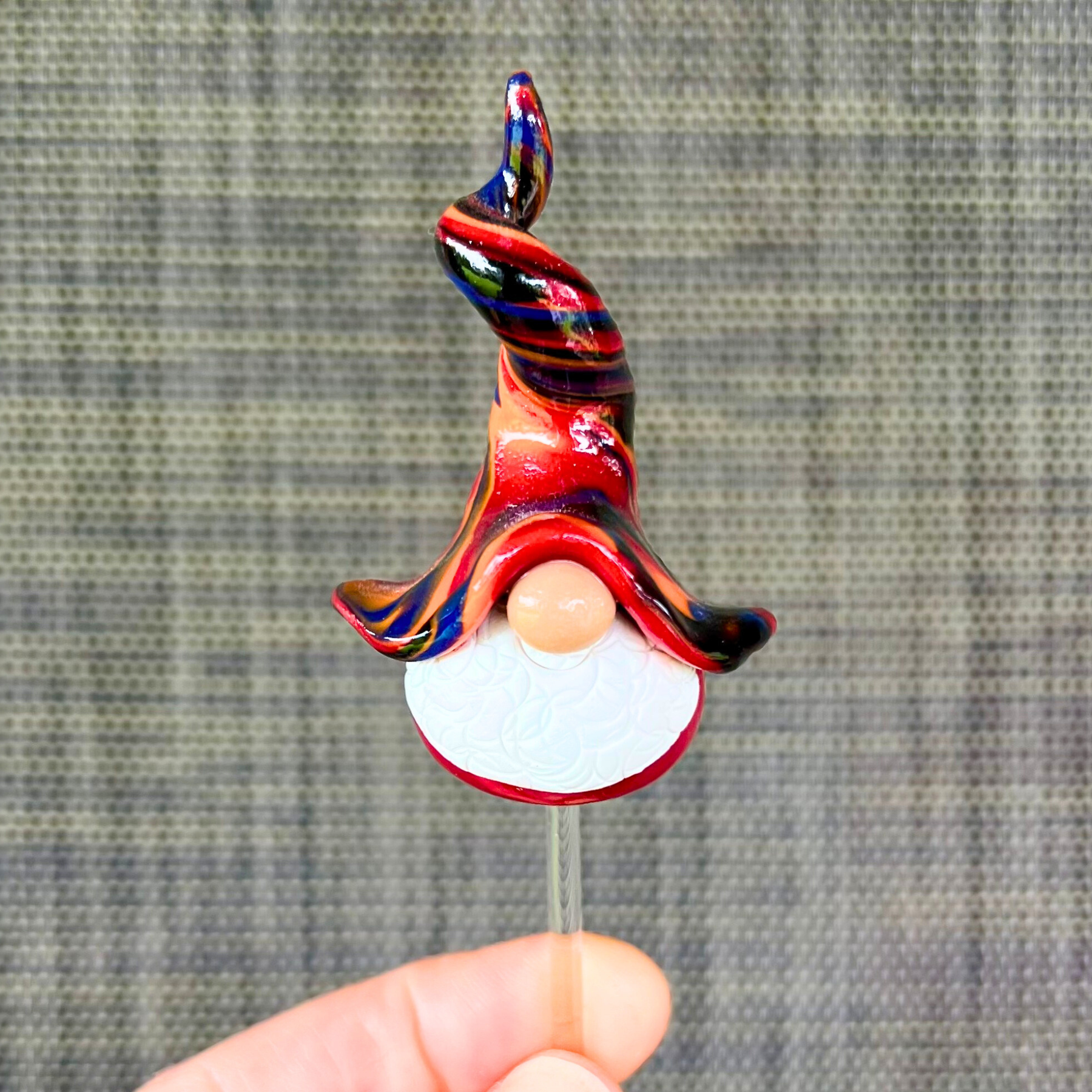 Whimsical gnome Alf & toadstool companions