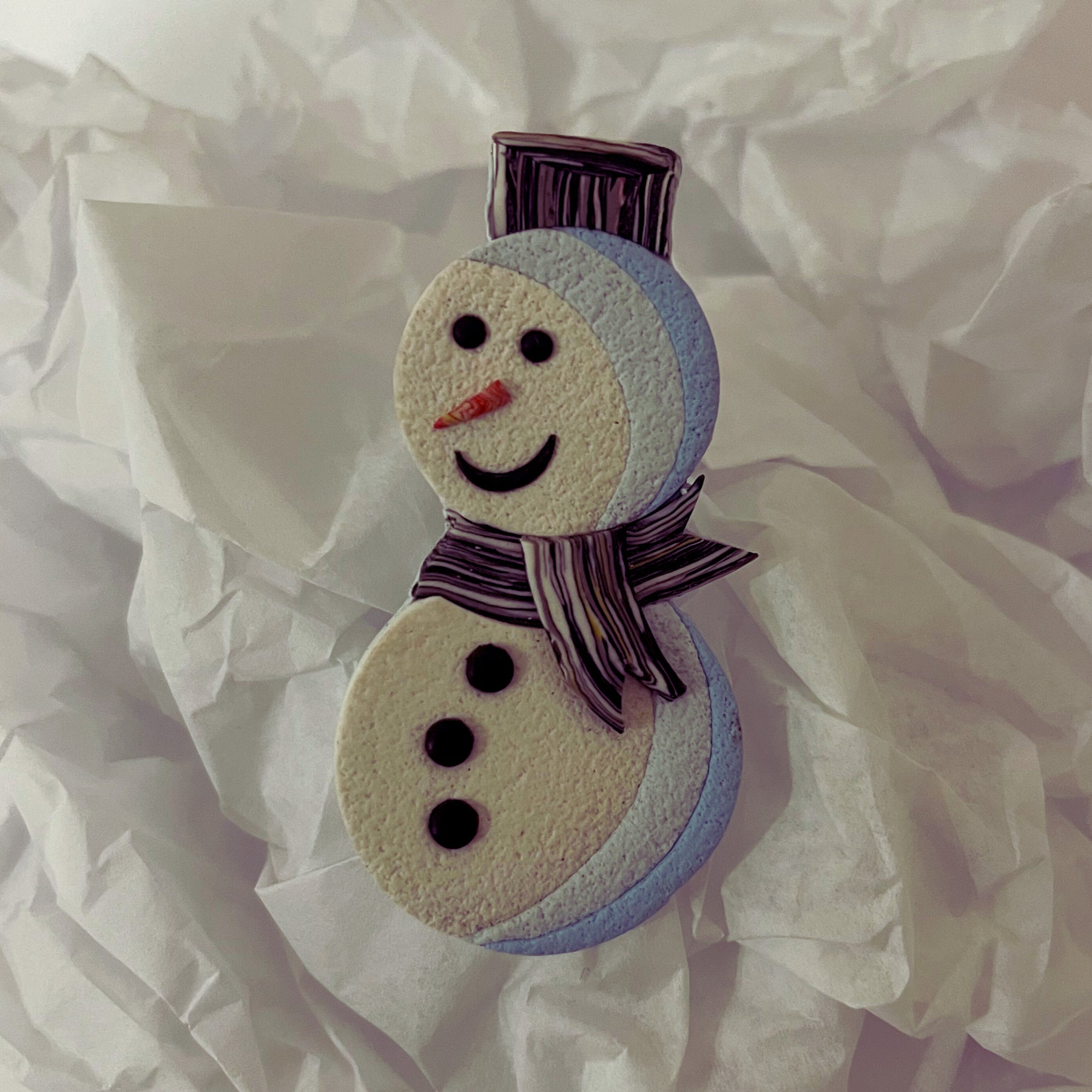 Christmas Snowman Brooches