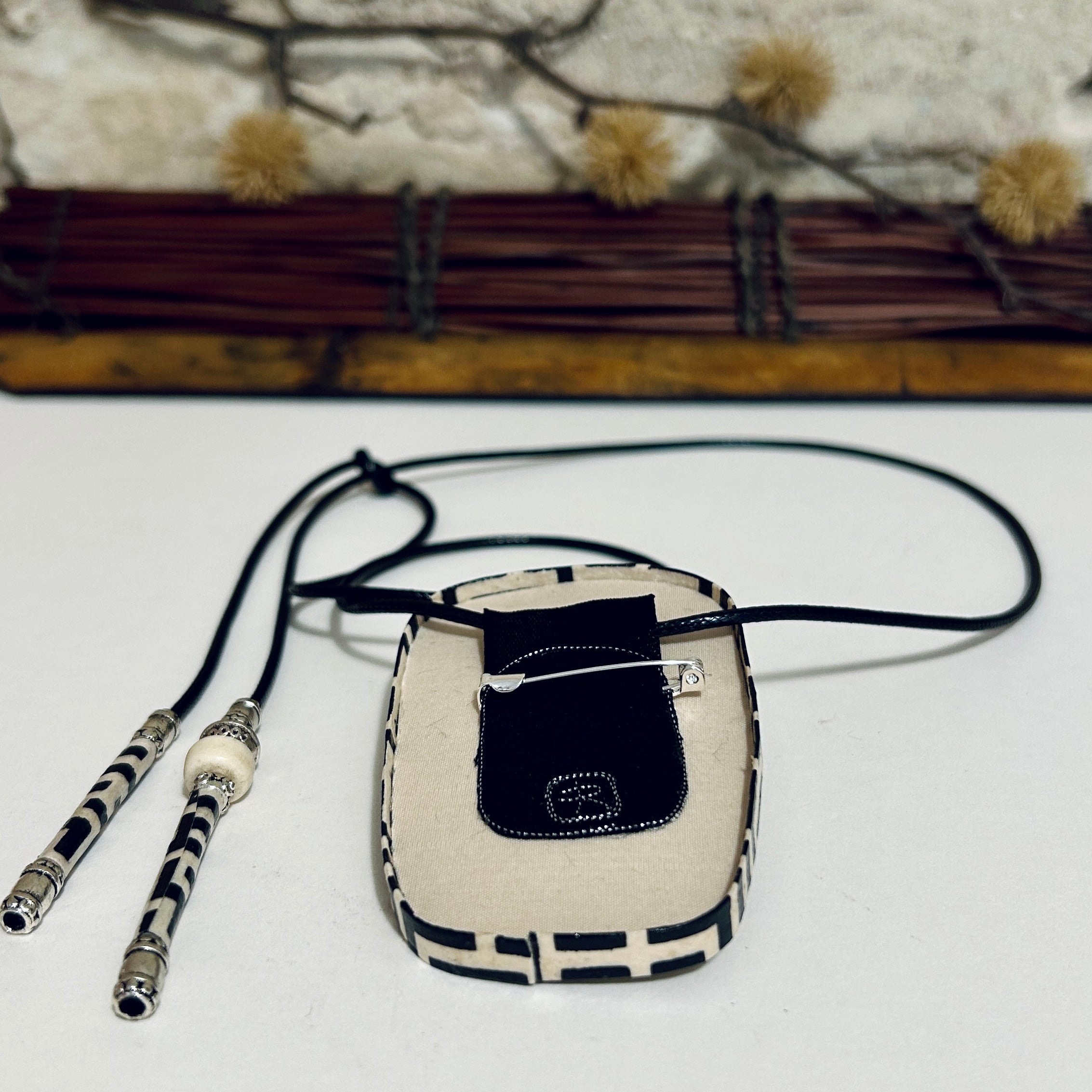 Miniature Kingfisher Art Pendant Necklace Brooch-5.5cm x 8.5cm