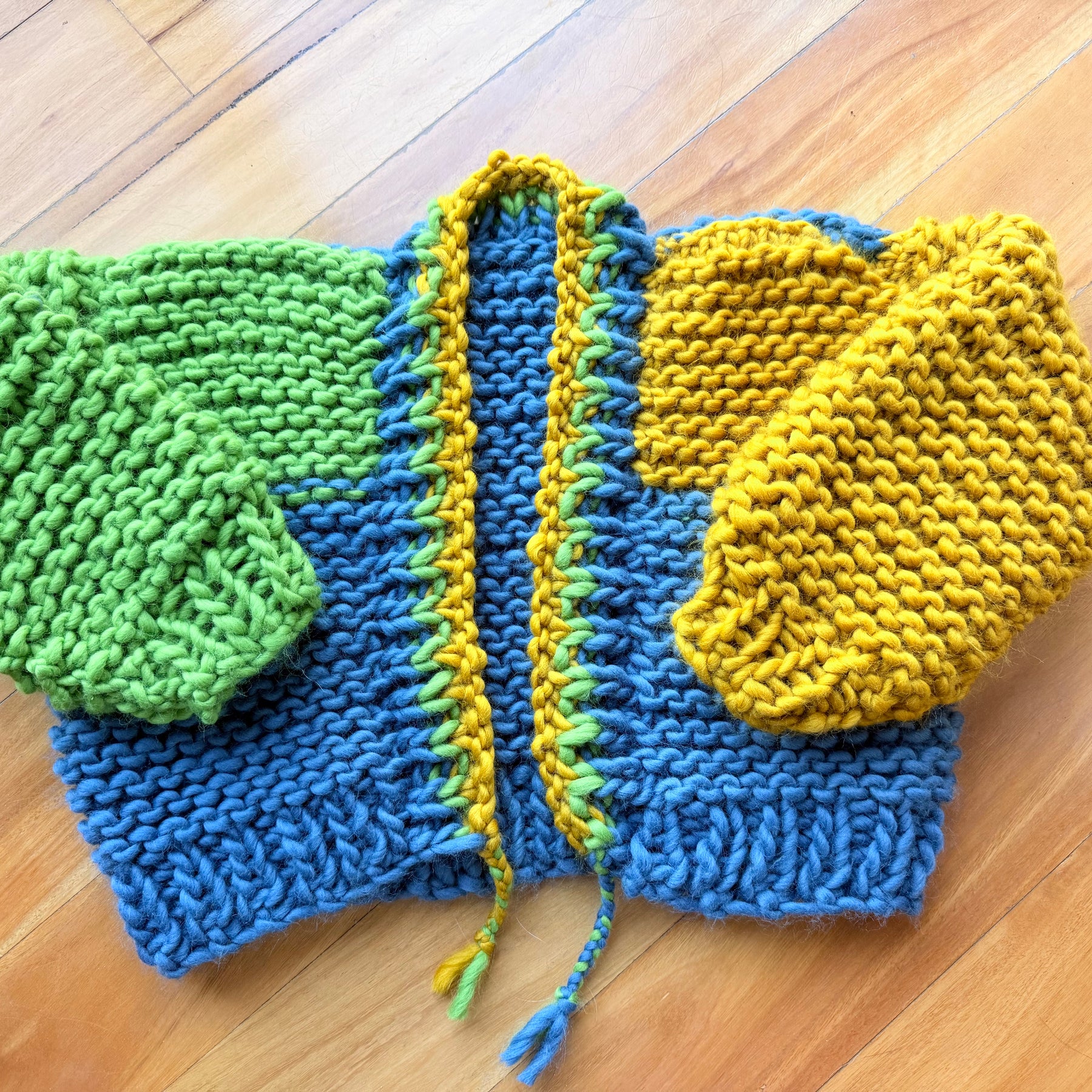 Chunky Wool Cropped Cardigan (FREE SHIPPING)