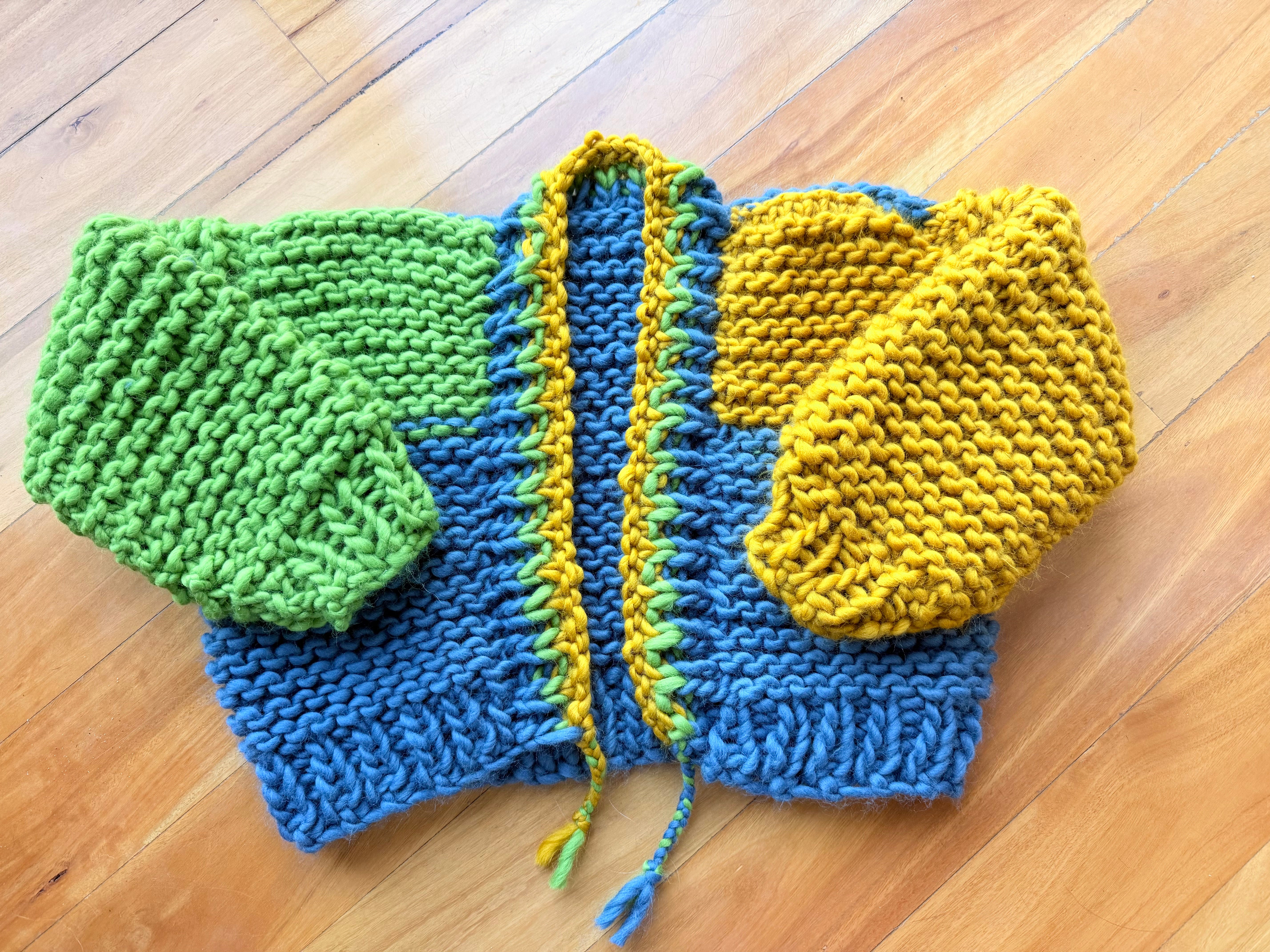 Chunky Wool Cropped Cardigan (FREE SHIPPING)