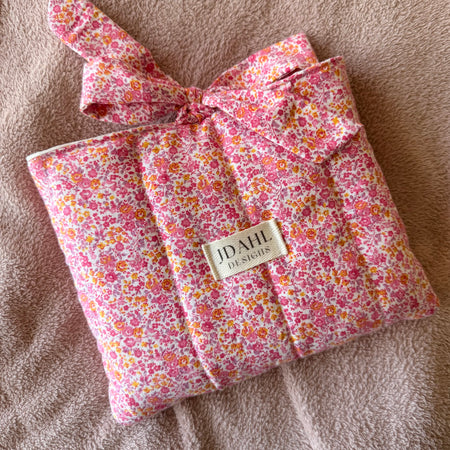 Handmade Pink Floral Book Sleeve