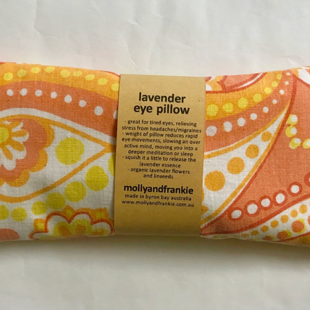 Lavender and Linseed Eye Pillow with Removable, Washable Cover