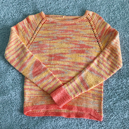 Sunset Sweater || Hand Knit Cotton Sweater