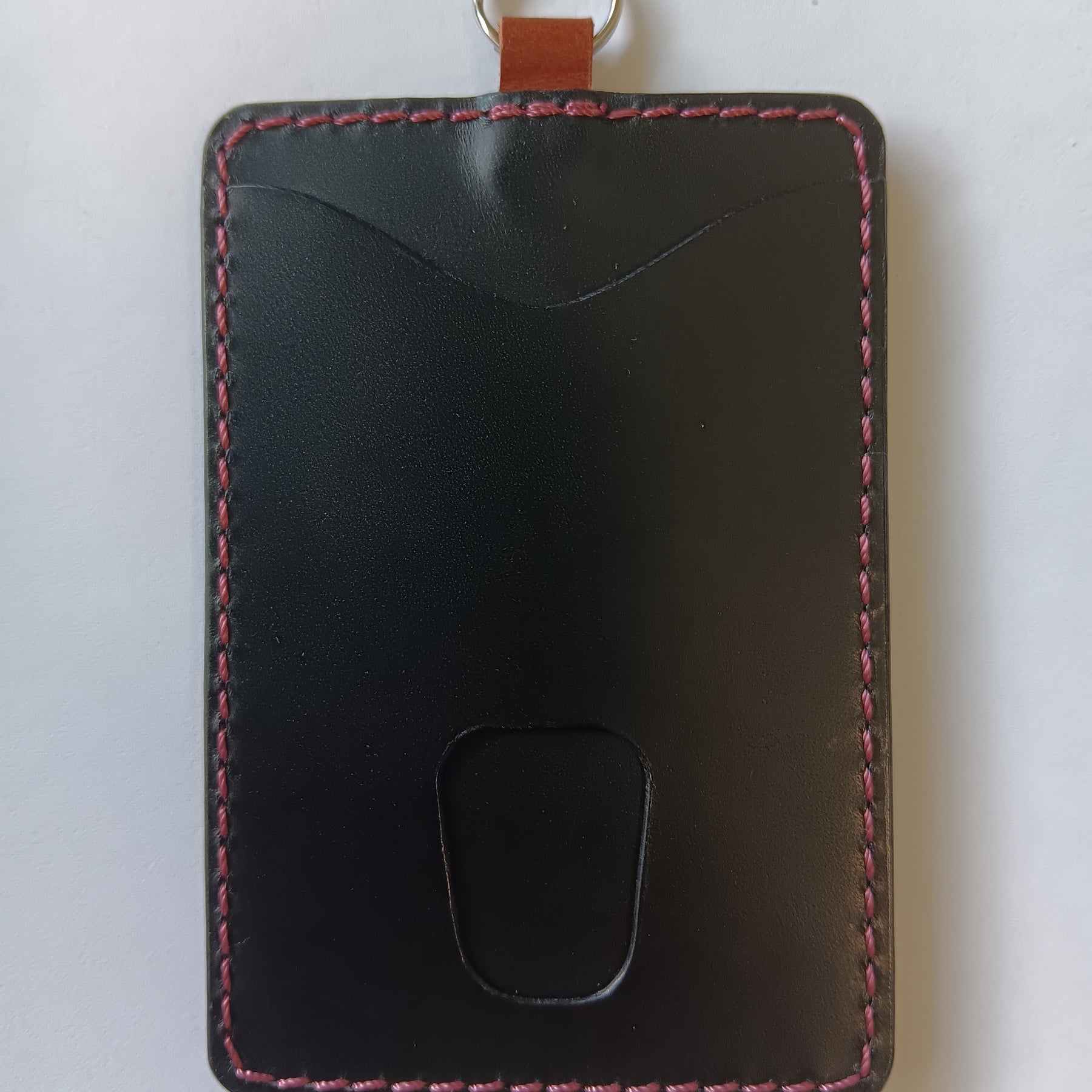 Multi-Purpose ID/Card/Tag Holder - Black & Brown