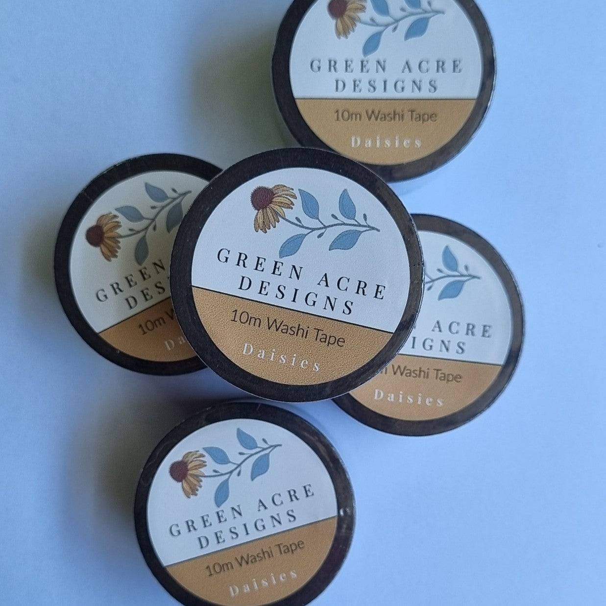 Vintage Daisy Echinacea Flower Garden Washi Tape
