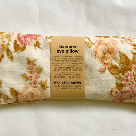 Lavender and Linseed Eye Pillow with Removable, Washable Cover