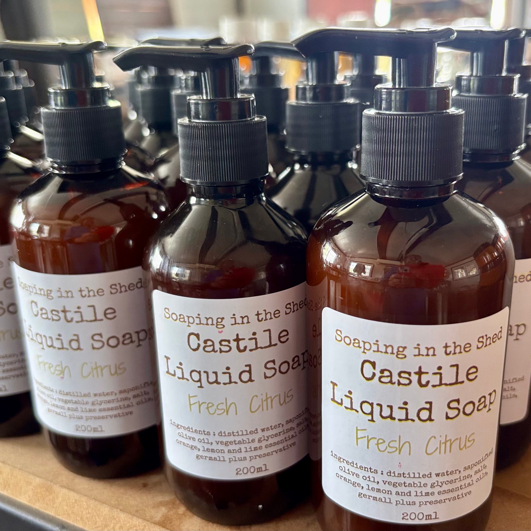 Castile Liquid Soap with Citrus Essential Oils