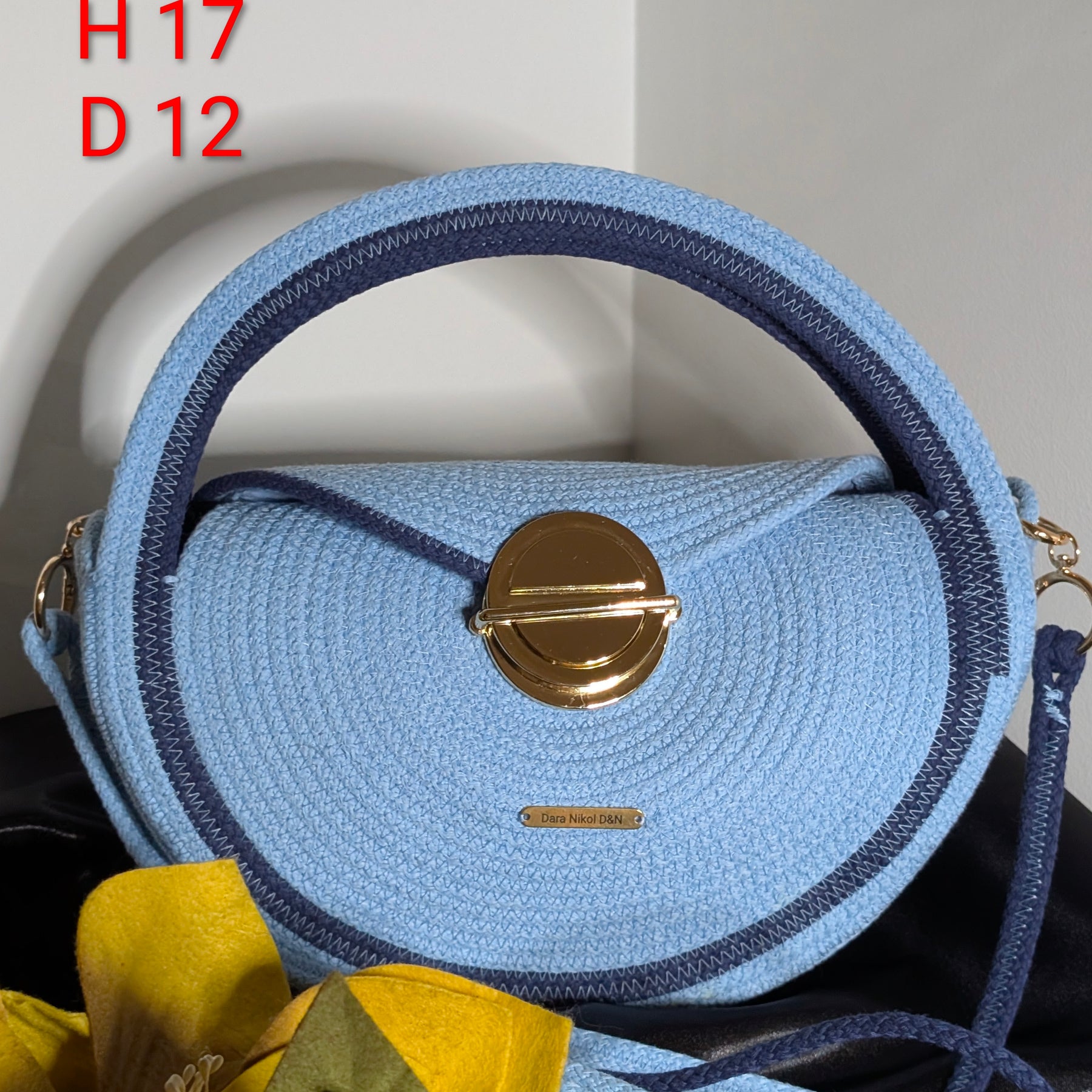 "Sunrise" (S) Handmade Cotton Cord Bag