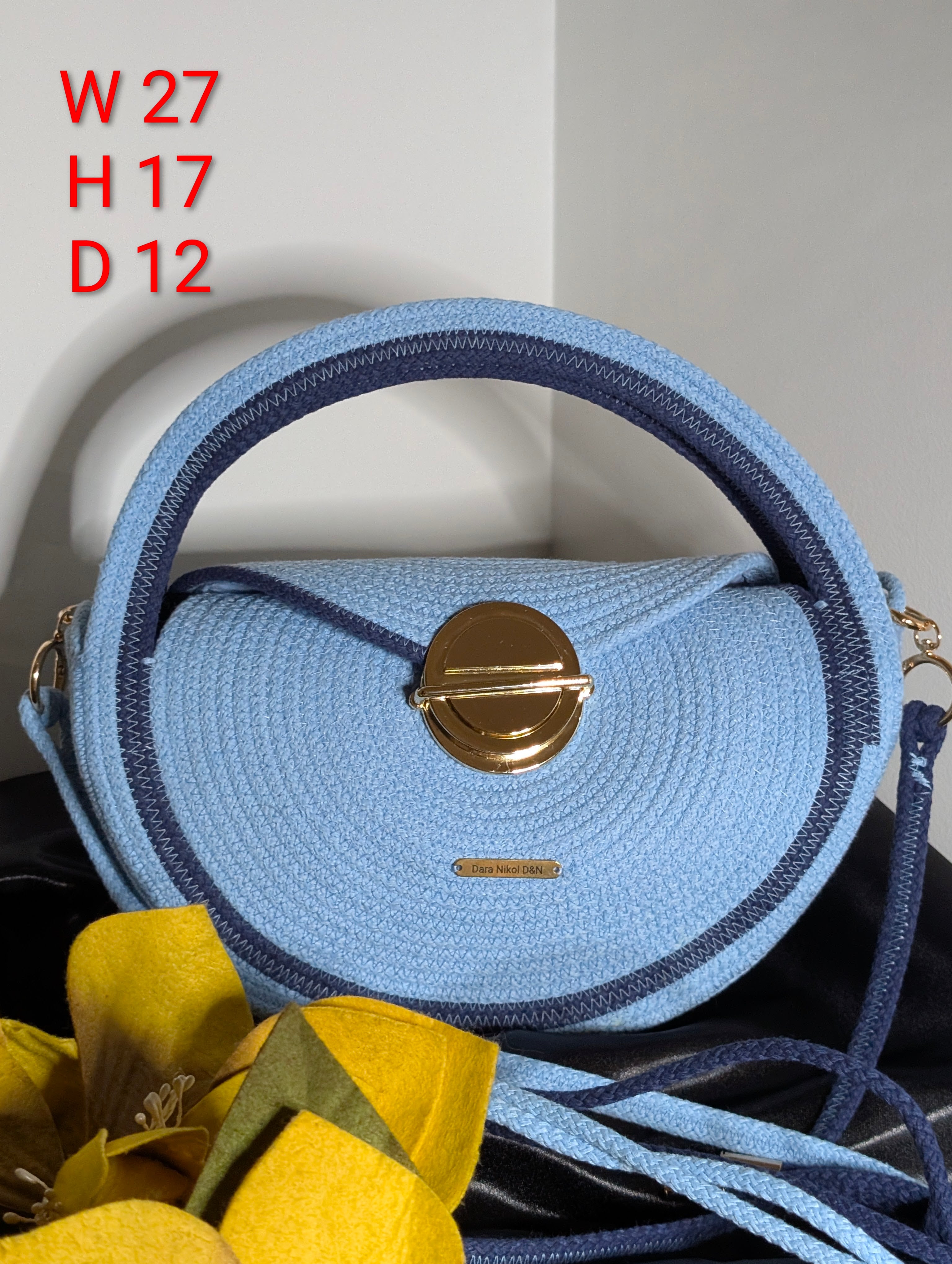 "Sunrise" (S) Handmade Cotton Cord Bag