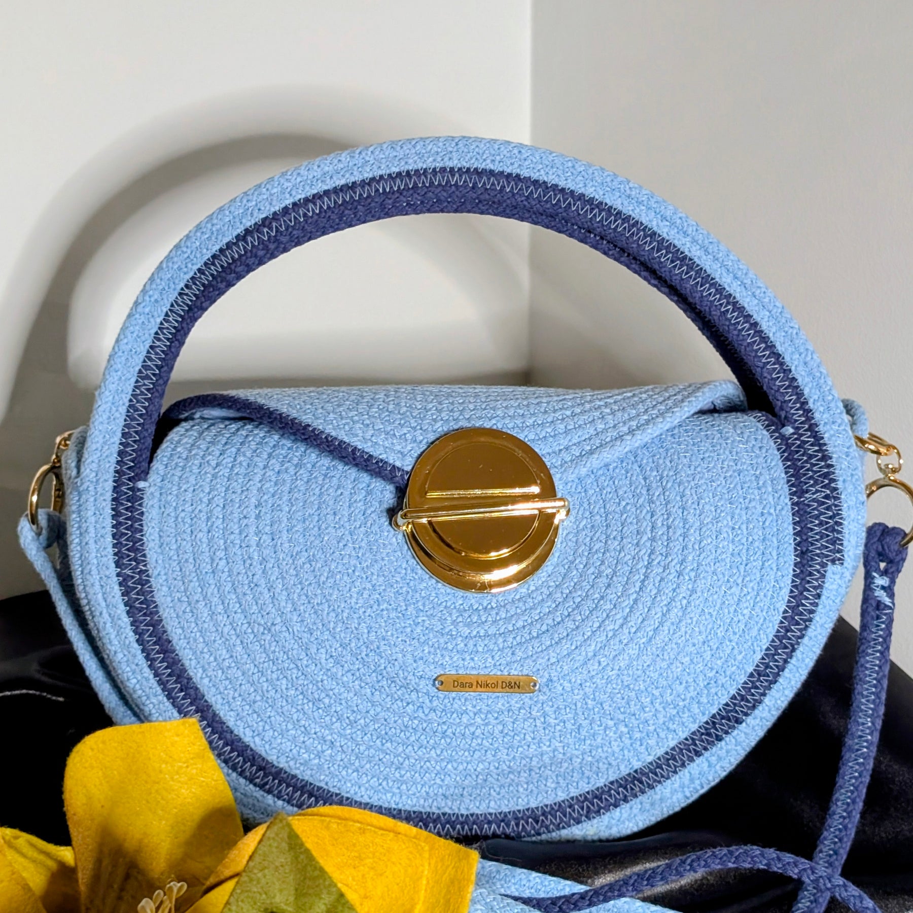 "Sunrise" (S) Handmade Cotton Cord Bag