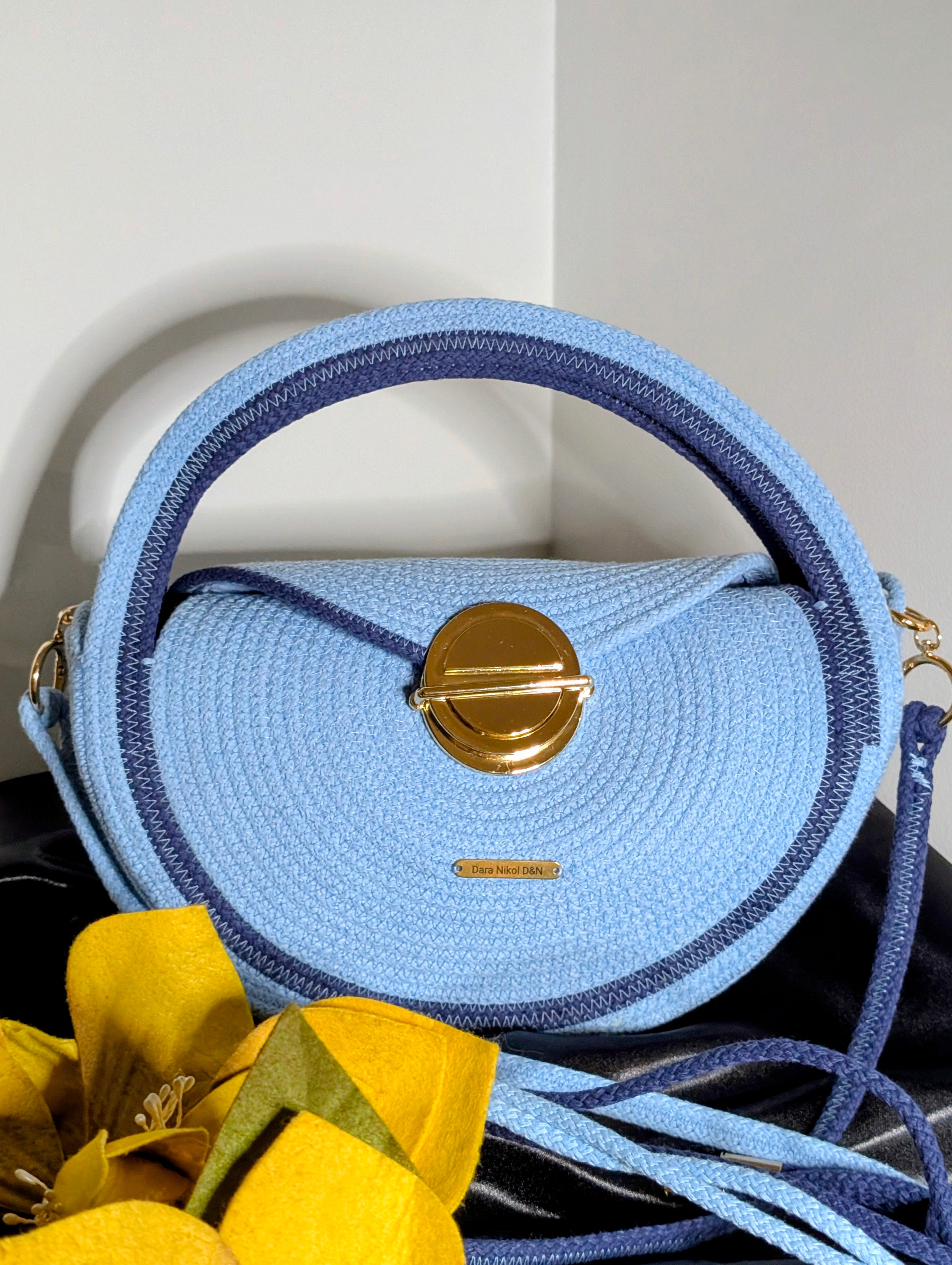 "Sunrise" (S) Handmade Cotton Cord Bag