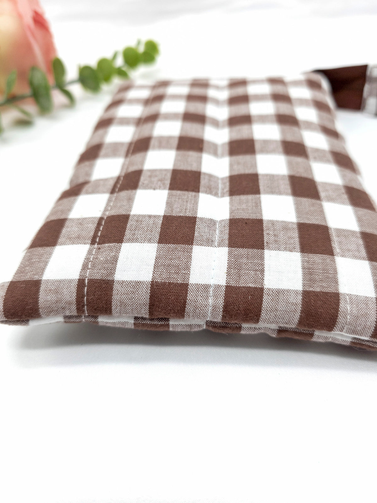 Quilted Kindle Sleeve, Padded E-reader case, Coco Gingham