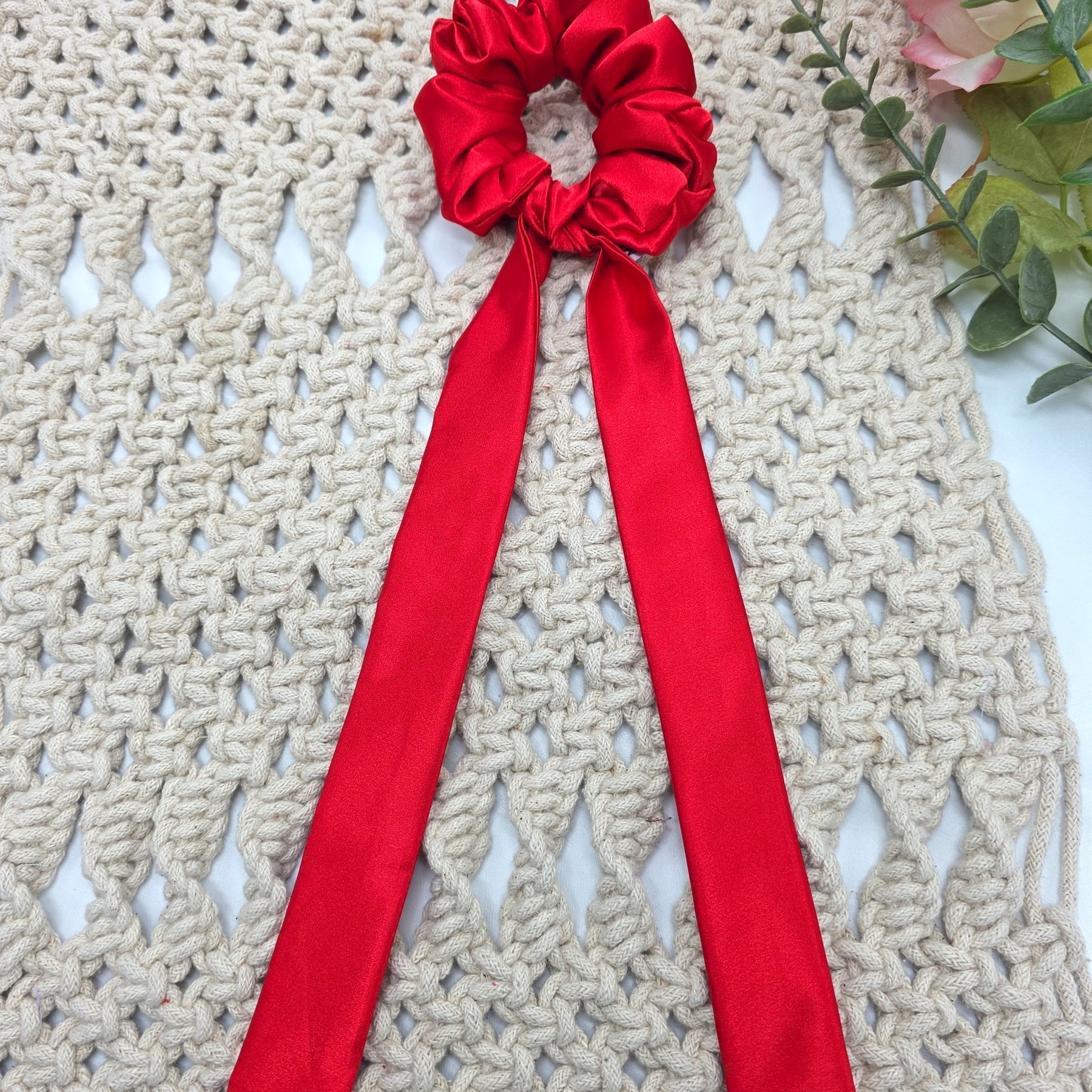 Satin Scrunchie Bow