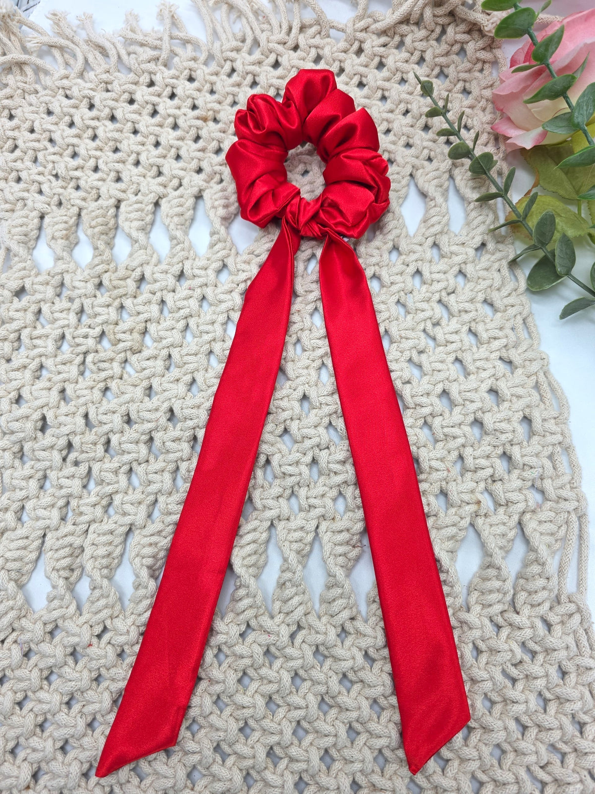 Satin Scrunchie Bow