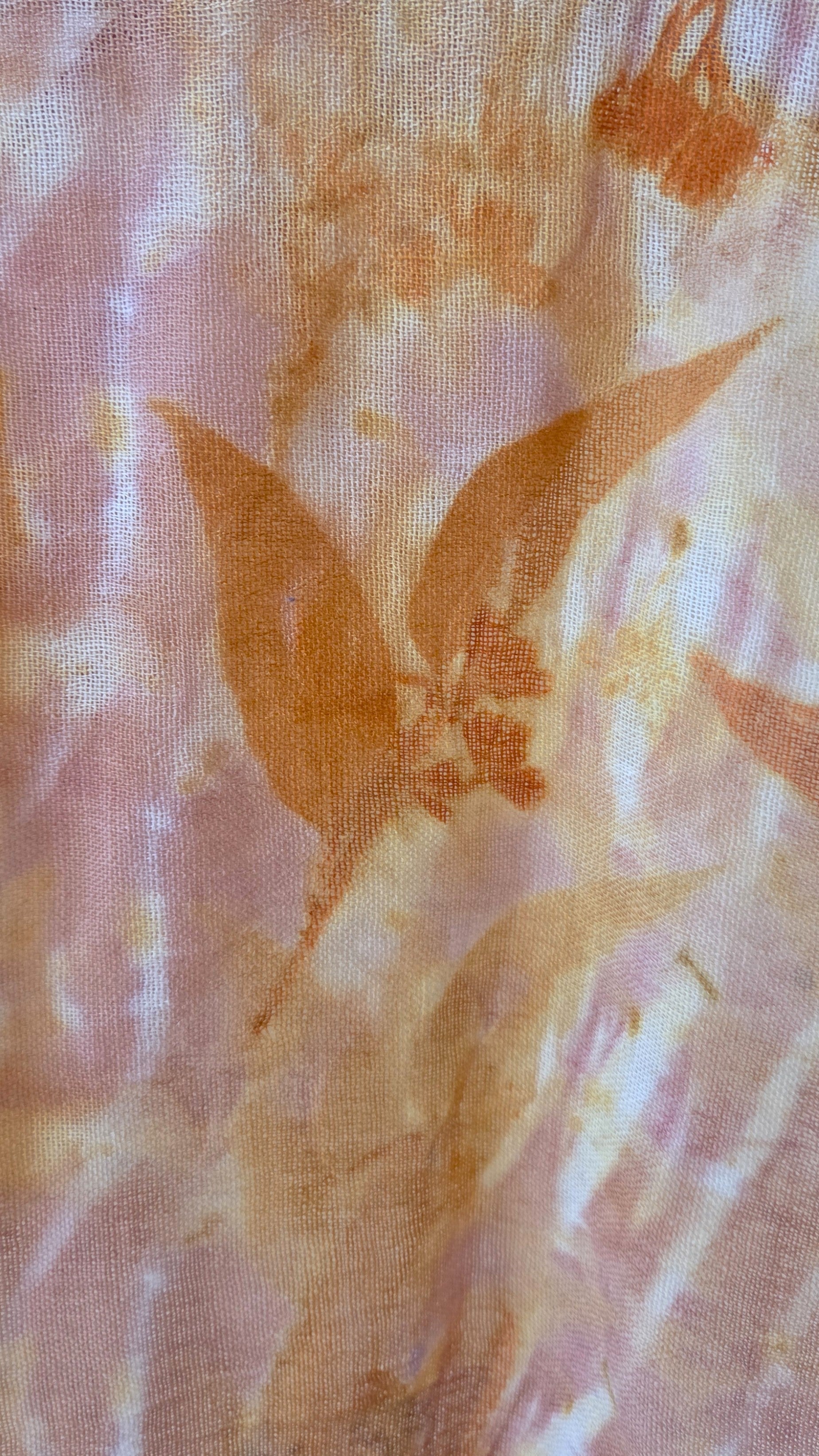 The Tilly - Pure Fine Handloomed Wool Ecoprint Scarf/Wrap