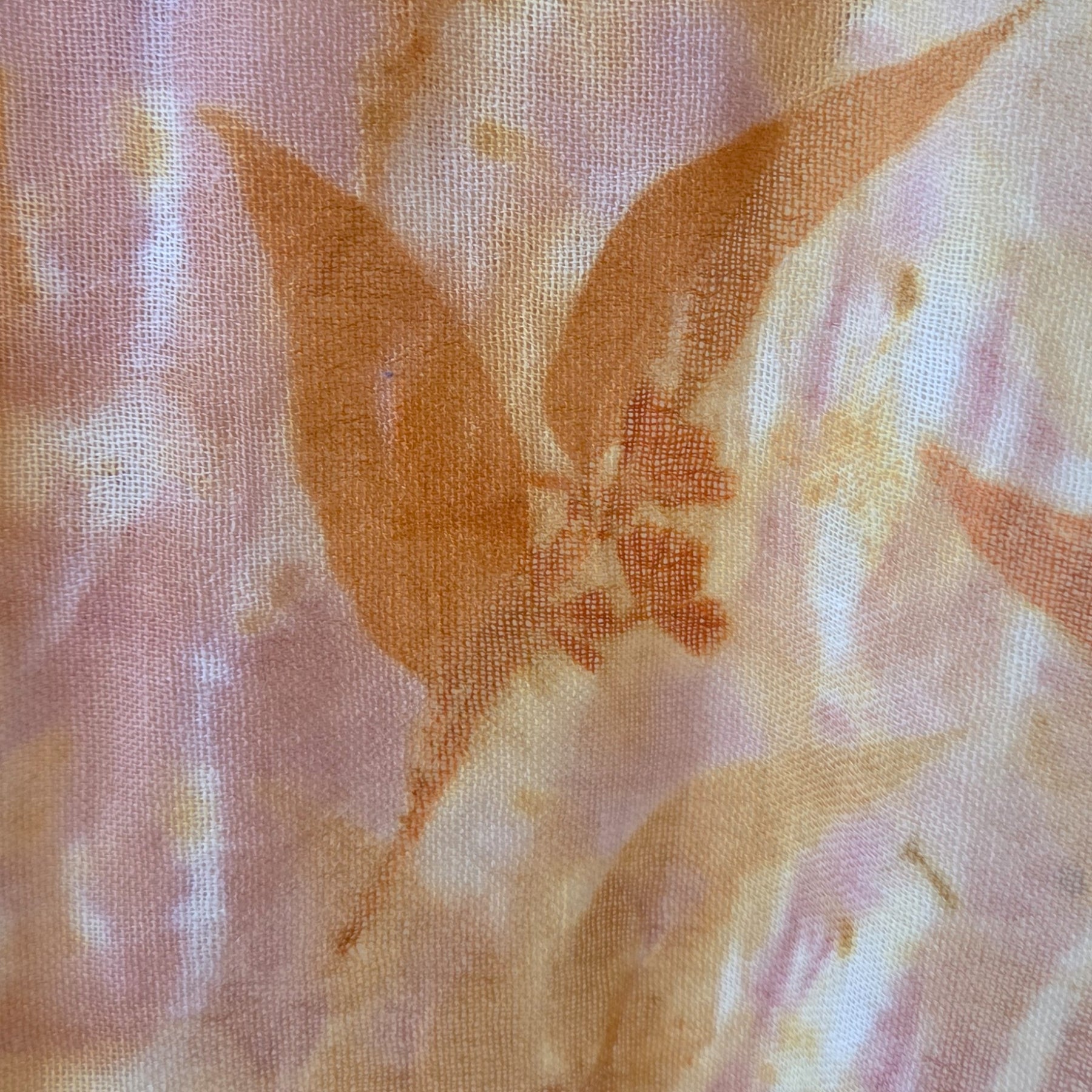 The Tilly - Pure Fine Handloomed Wool Ecoprint Scarf/Wrap